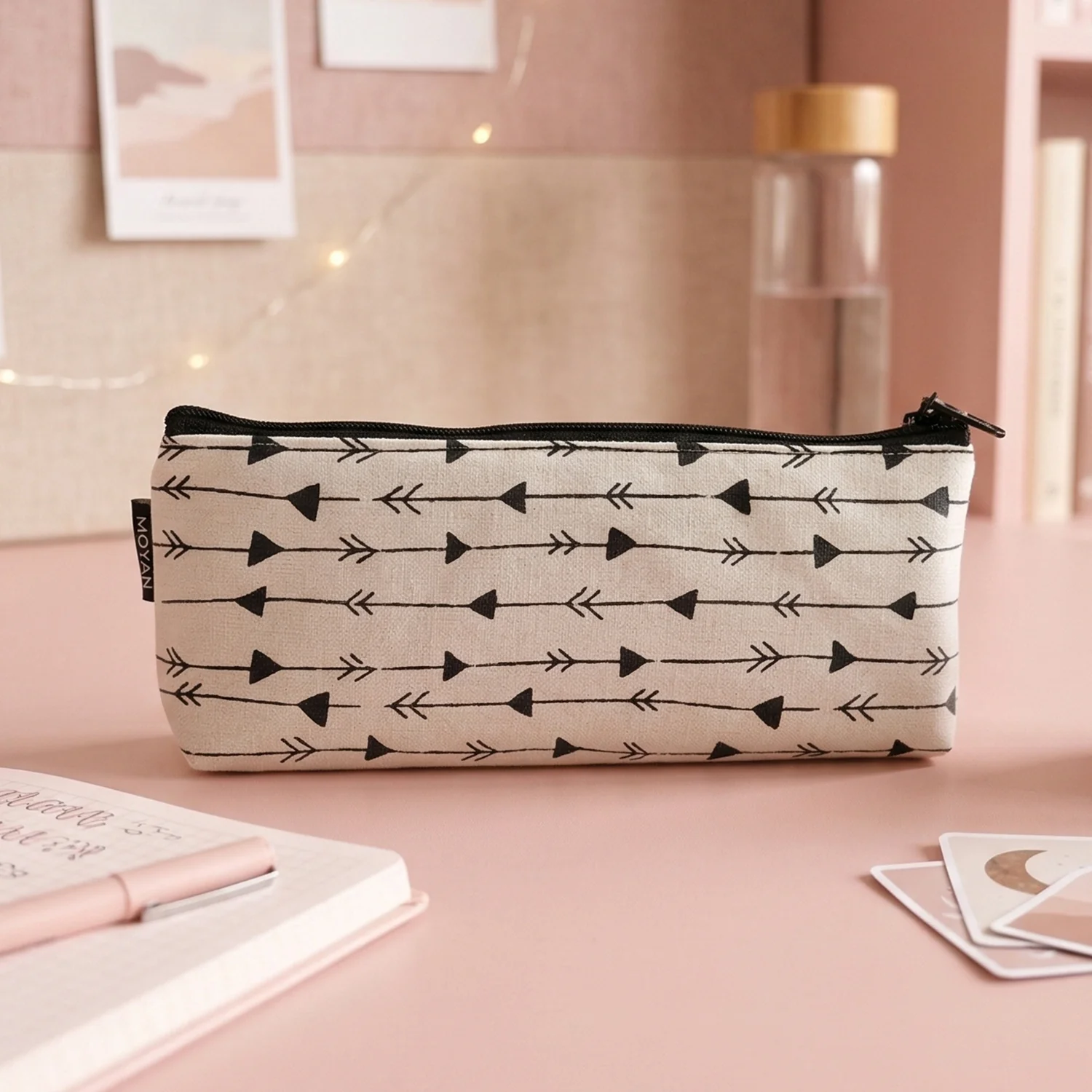 Stylish Canvas Pencil Pouch (1 Pc) - Image 7