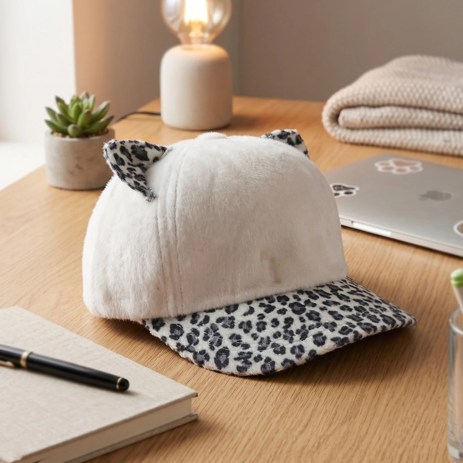 Stylish Cat Ear Designer Cap for Women & Girls (1 Pc) - Image 3