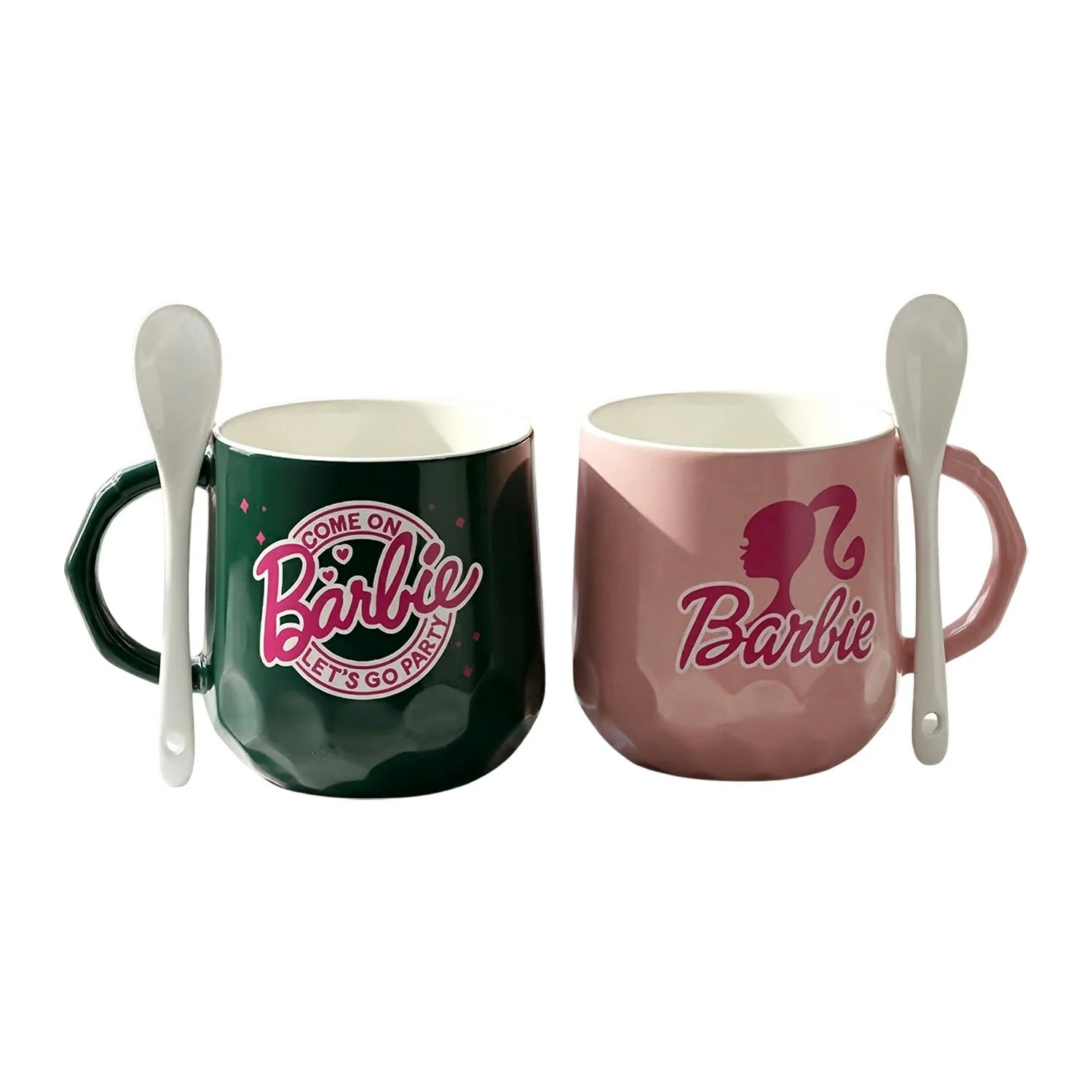 Stylish Couple Ceramic Coffee Mug Set with Spoon & Gift Box (Set of 2) - Image 5