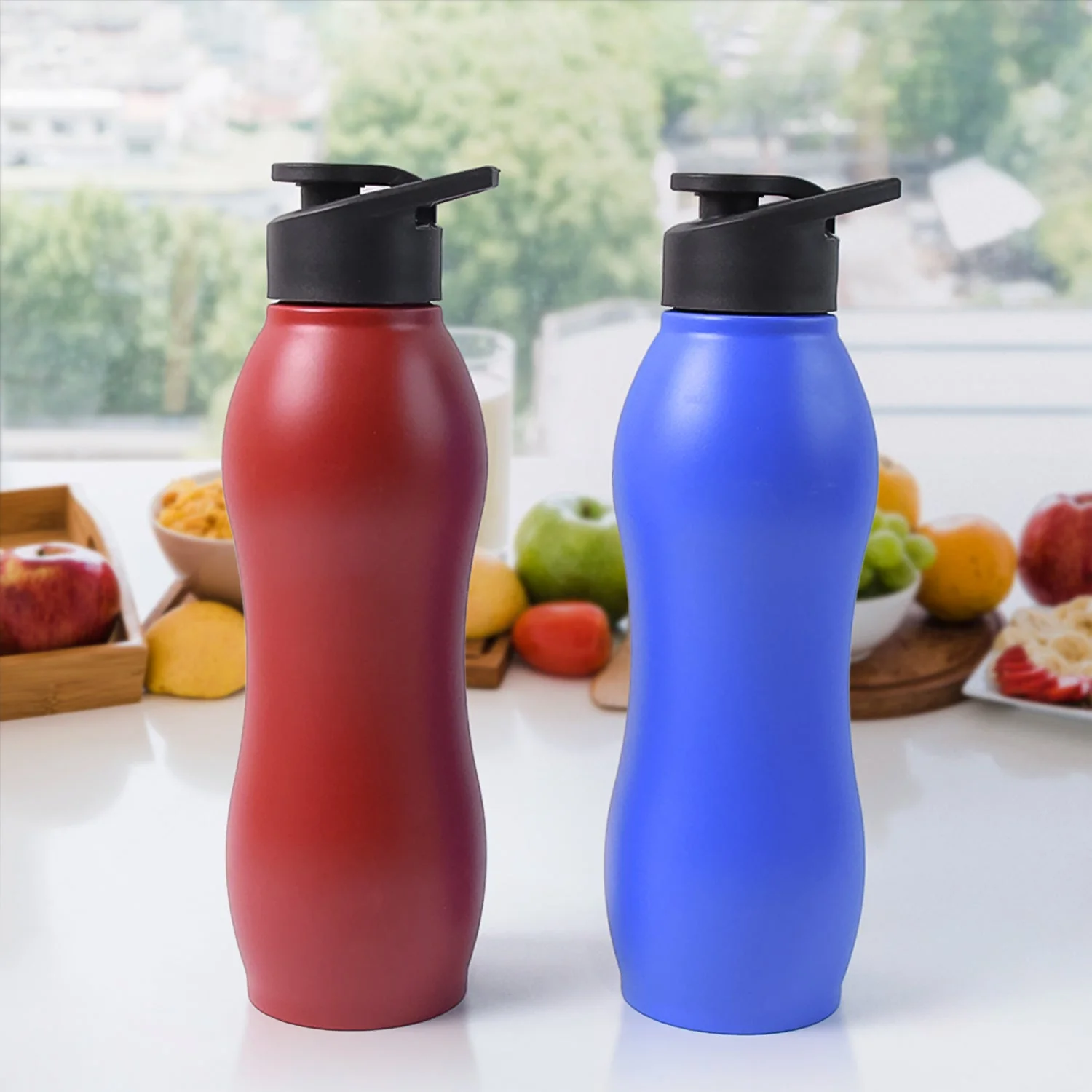 Customized / Personalized Stainless Steel Water (1000ML / Mix Colour / 1 Pc / Matte) - Image 3