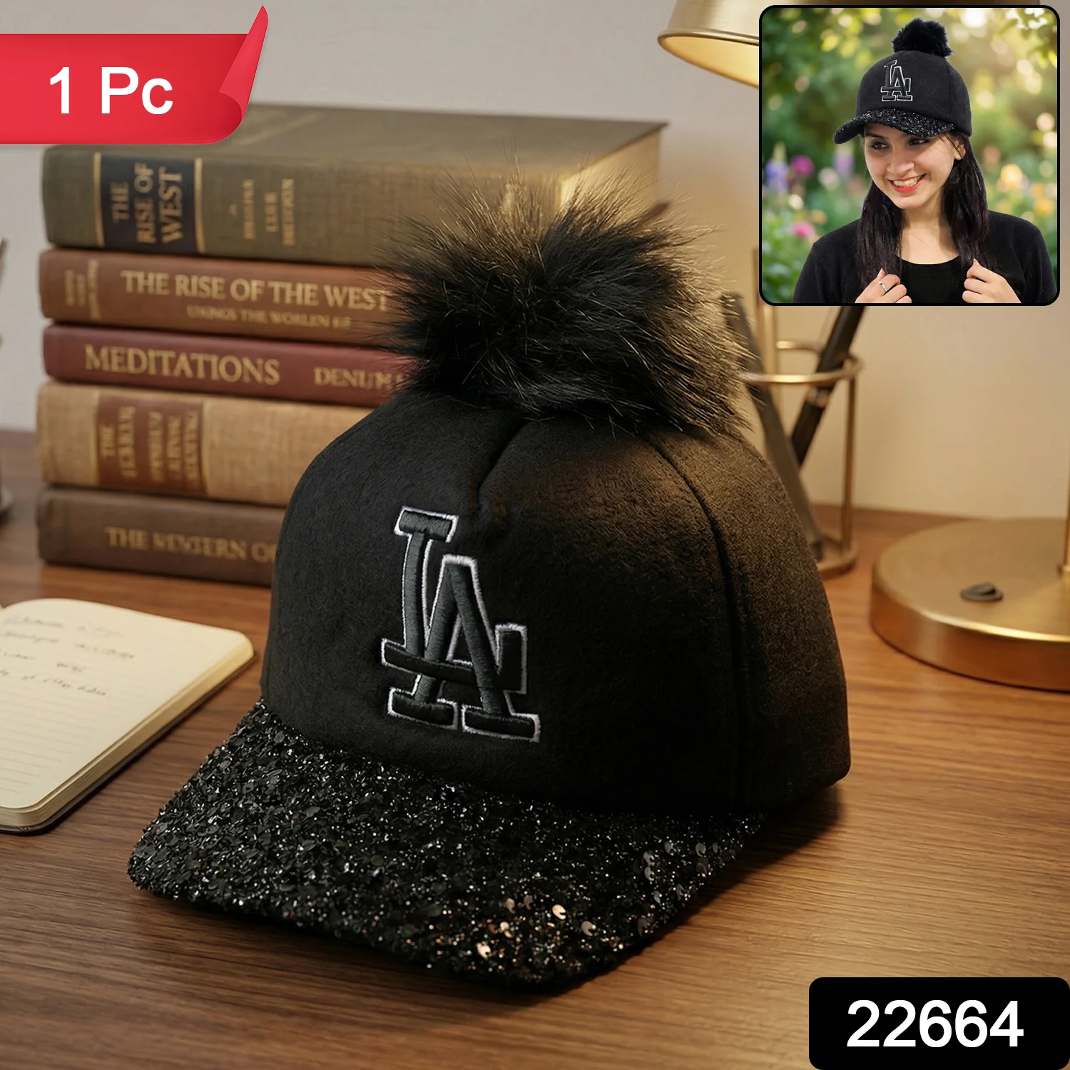 Stylish Embroidered Logo Design Baseball Cap (1 Pc) - Image 2