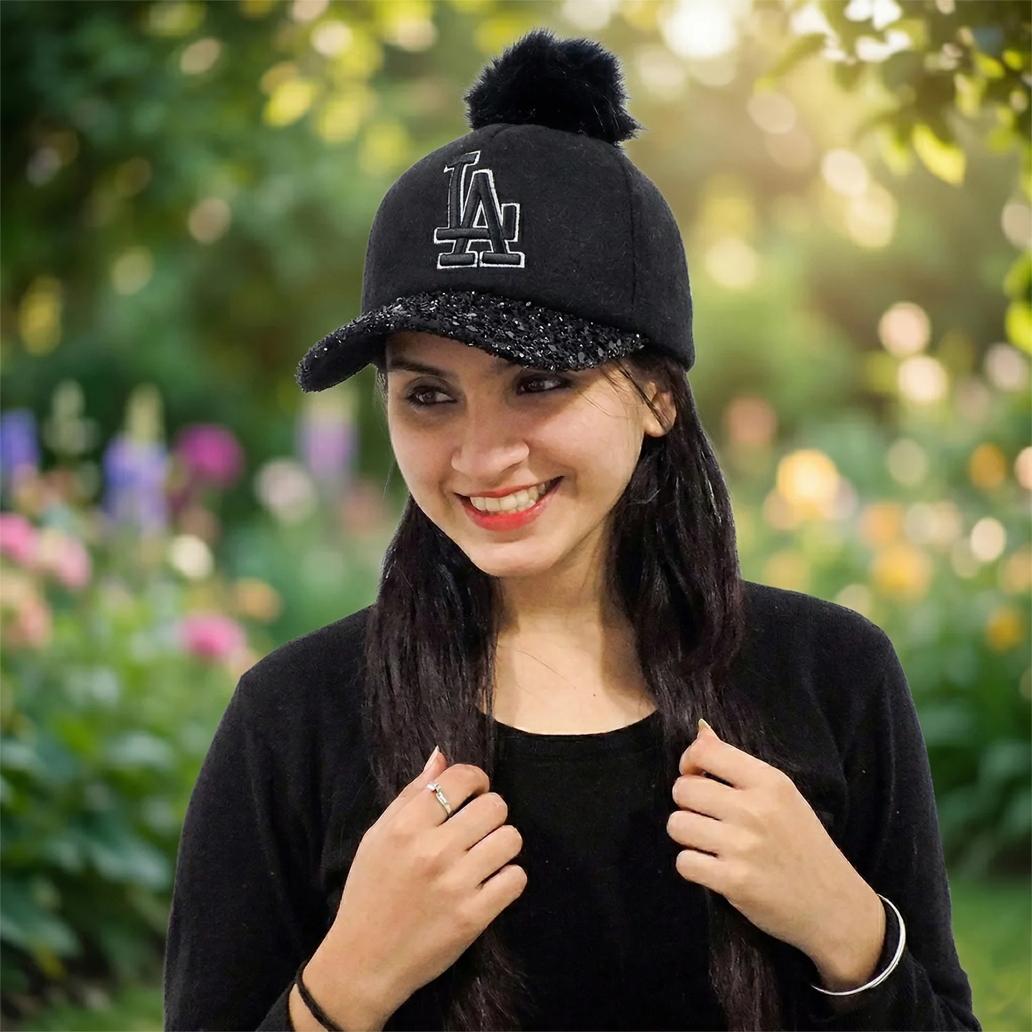 Stylish Embroidered Logo Design Baseball Cap (1 Pc) - Image 3