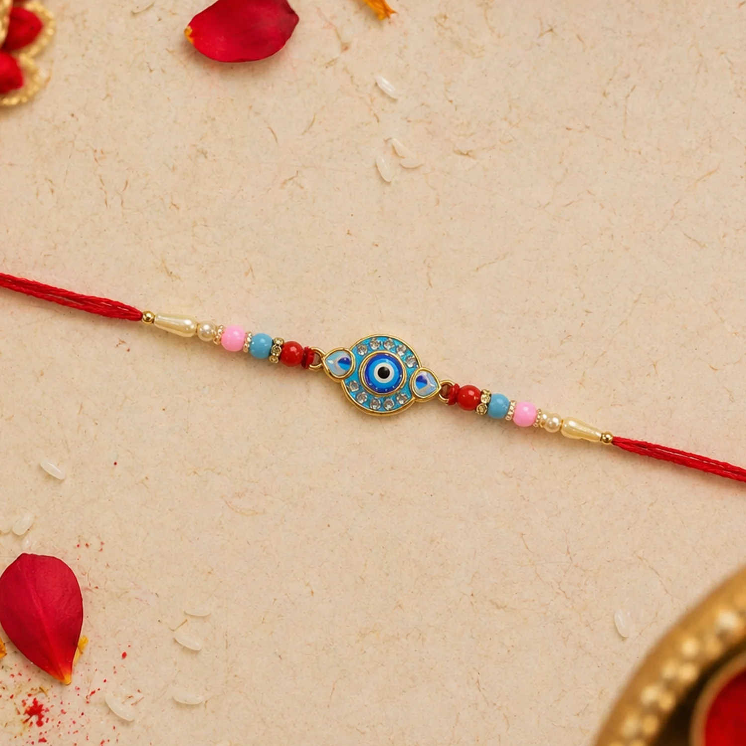 Stylish Evil Eye Designer Rakhi (1 Pc) - Image 3