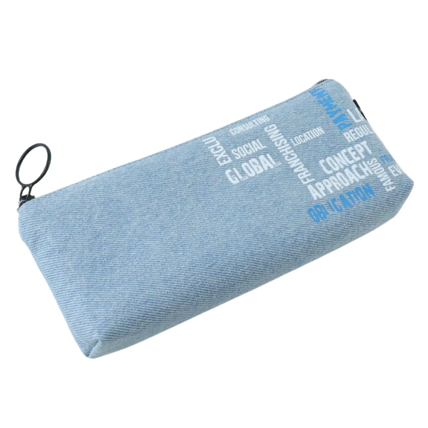 Stylish Fabric Zipper Pencil Pouch (1 Pc) - Image 4