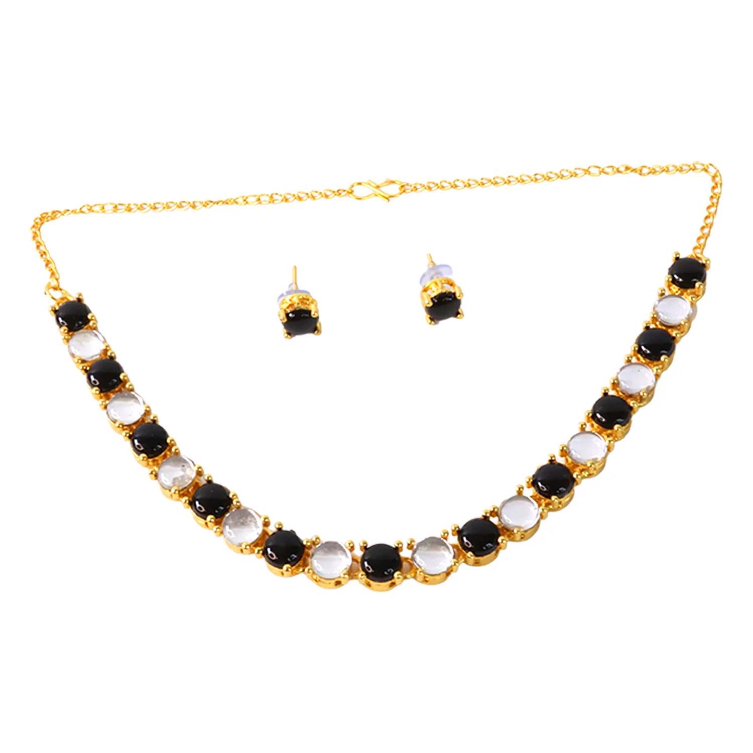 Stylish Fancy Party Wear Jewellery Gold Plated Jewellery Set for Women - Image 5