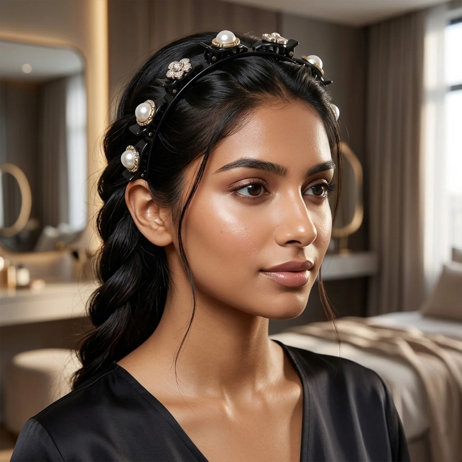 Stylish Fancy Pearl Design Hair Headband (1 Pc) - Image 5