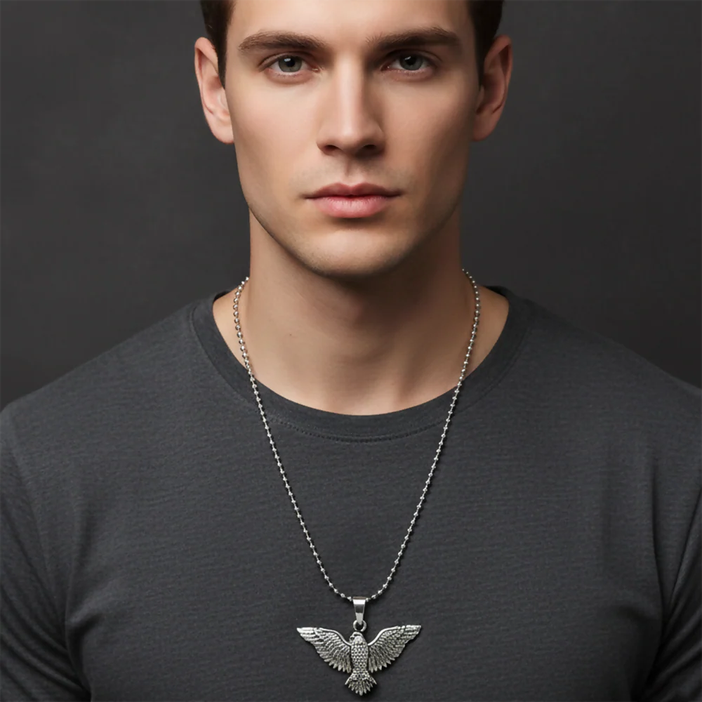 stylish flying eagle pendant necklace - Image 2