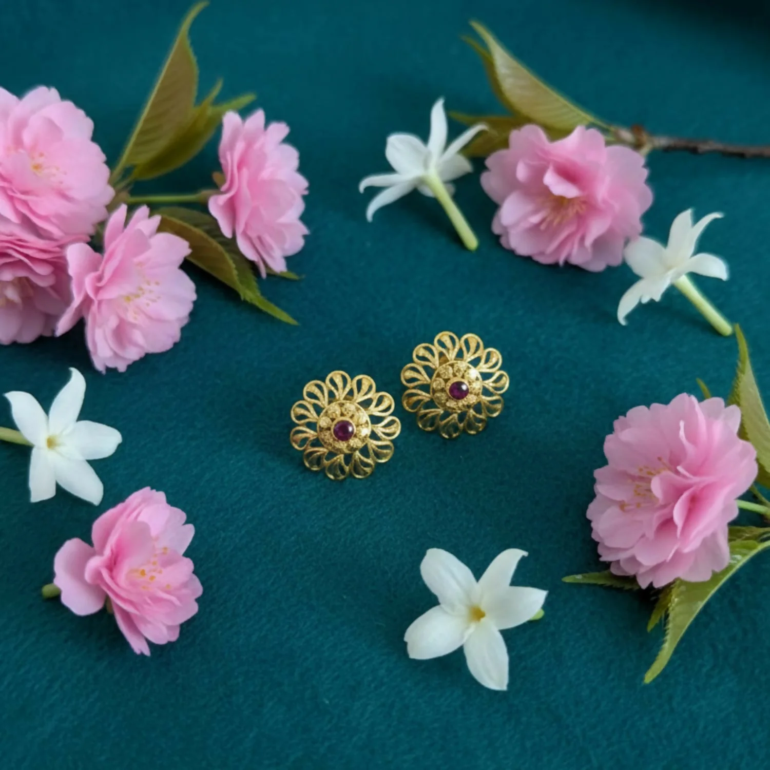Stylish Gold Finish Traditional Jhumka | Festive Wear Earrings