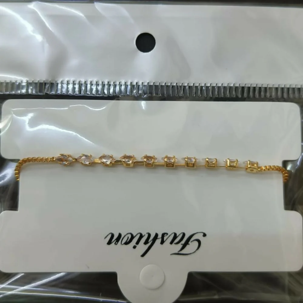 Stylish Gold Plated American Diamond Bracelet for women - Image 2