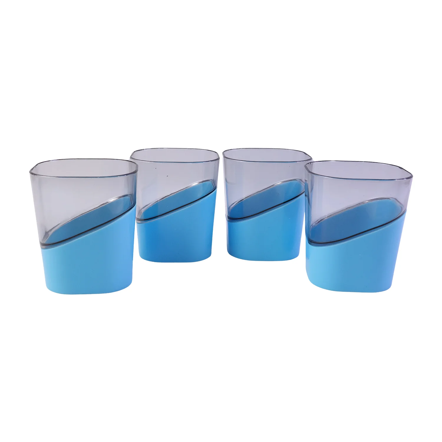 Prexo Stylish Grip Base Plastic Selo Glass (4 Pc, Set 300 ML Each) - Image 5