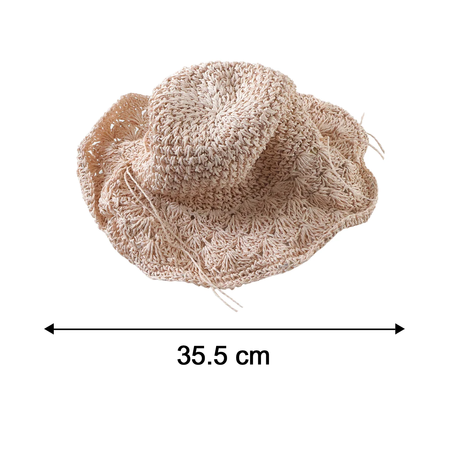 Stylish Handwoven Wide Brim Summer Sun Hat Cap (1 Pc) - Image 6