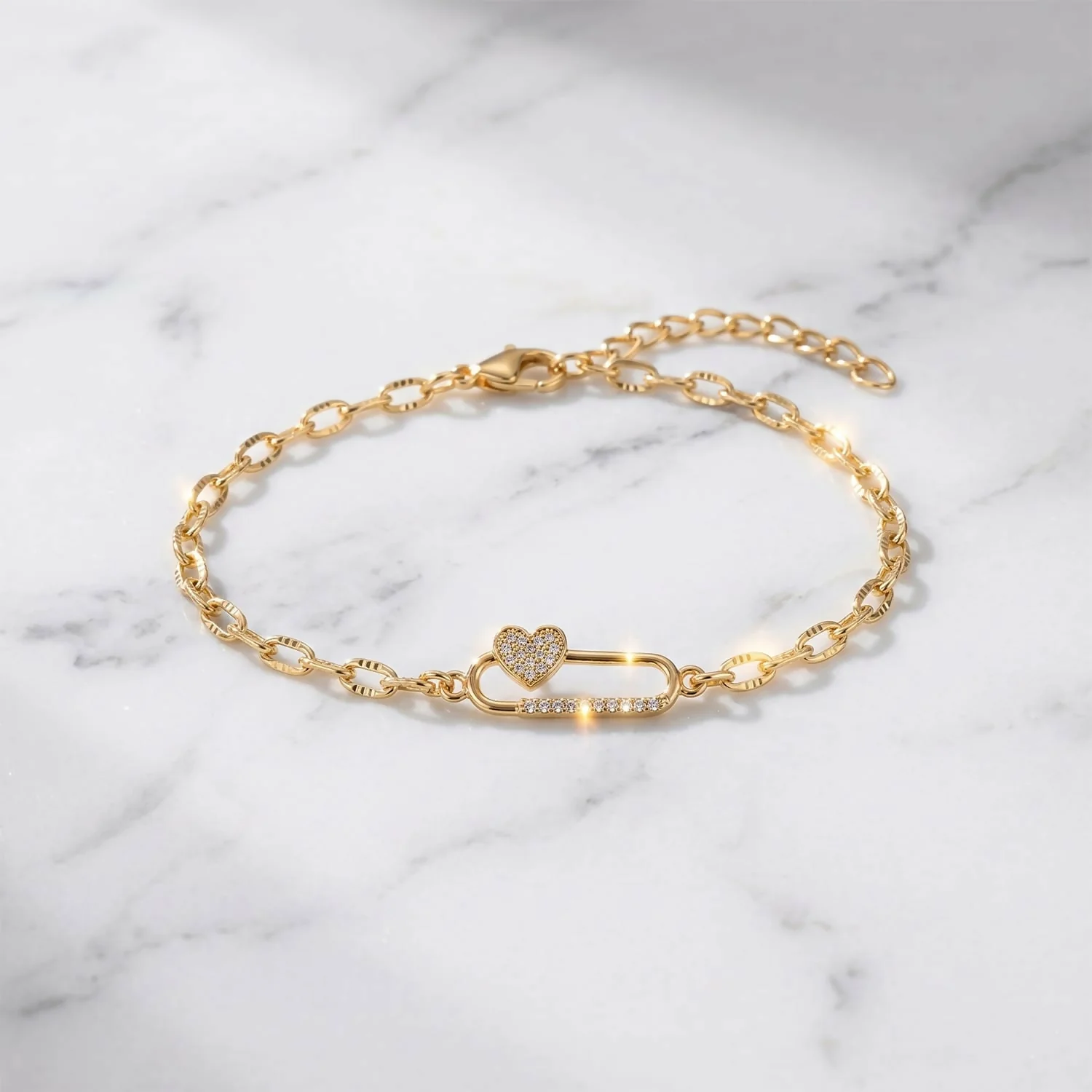 Stylish Infinity Charm Gold Plated Bracelet for Women and Girls (1 Pc) - Image 3