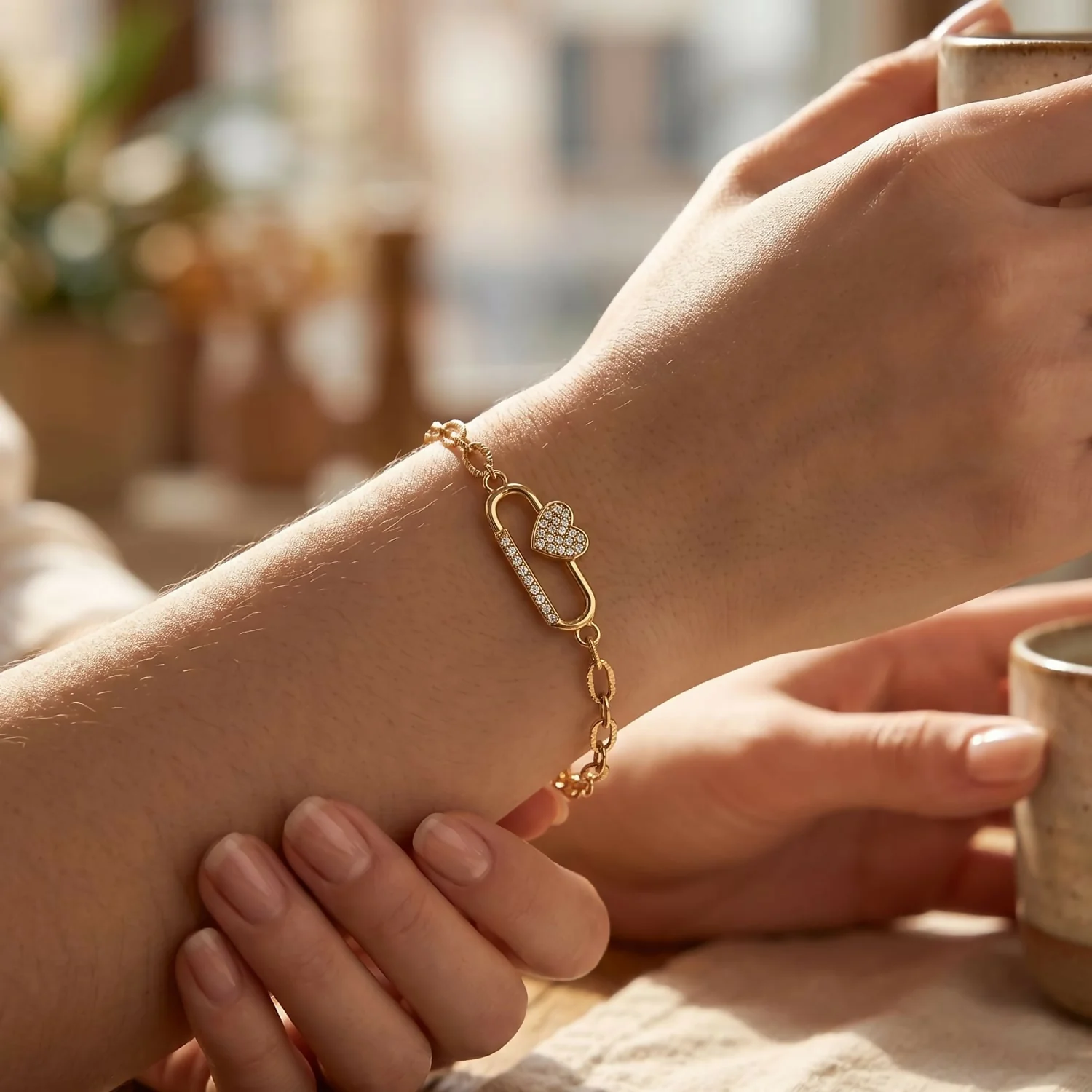 Stylish Infinity Charm Gold Plated Bracelet for Women and Girls (1 Pc) - Image 4