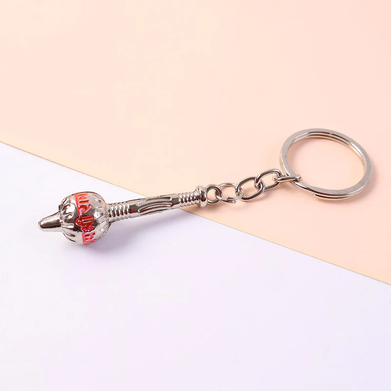 Stylish Jai Shree Ram Gada Shape Metal Keychain – Divine Silver Finish Key Ring - Image 3