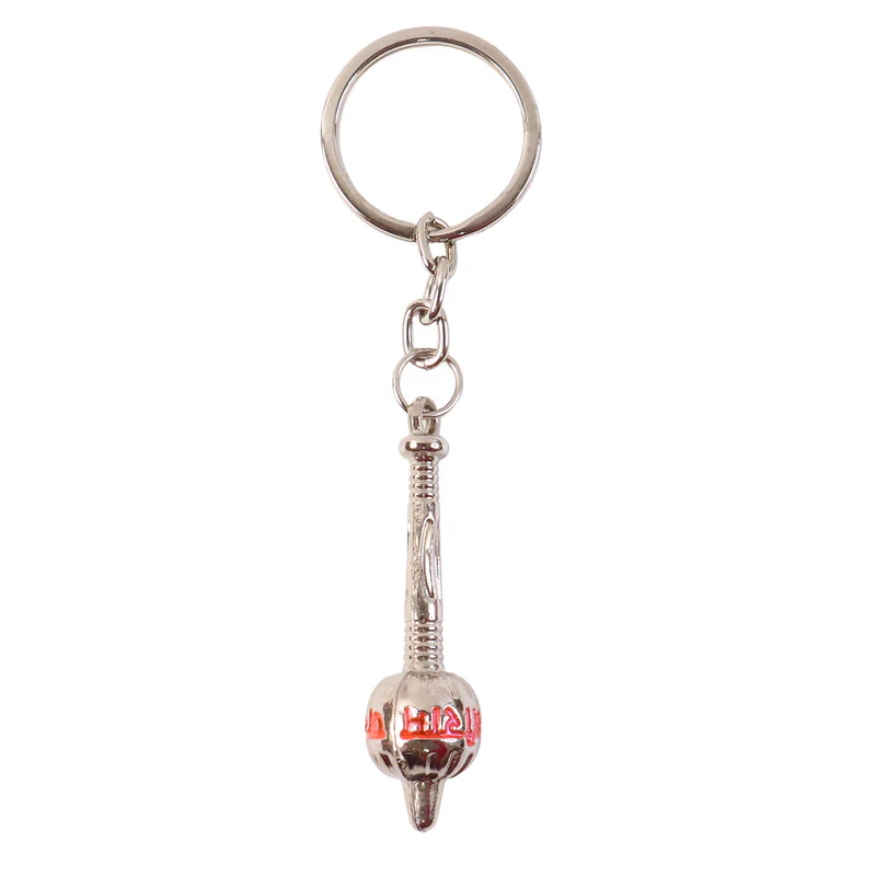 Stylish Jai Shree Ram Gada Shape Metal Keychain – Divine Silver Finish Key Ring - Image 4