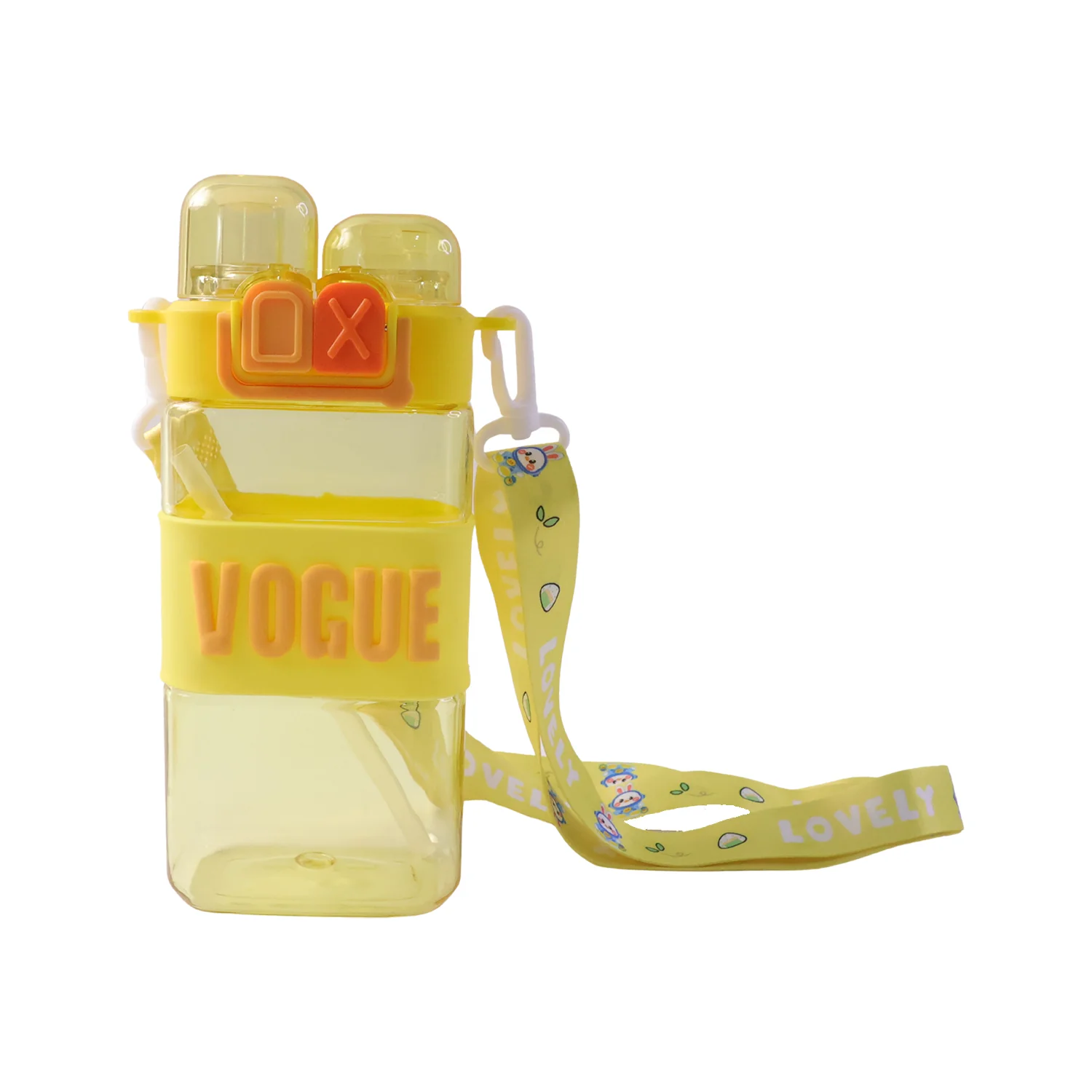 Stylish Kids Plastic Water Bottle with Straw and Leakproof Lid (500 ML Approx) - Image 5