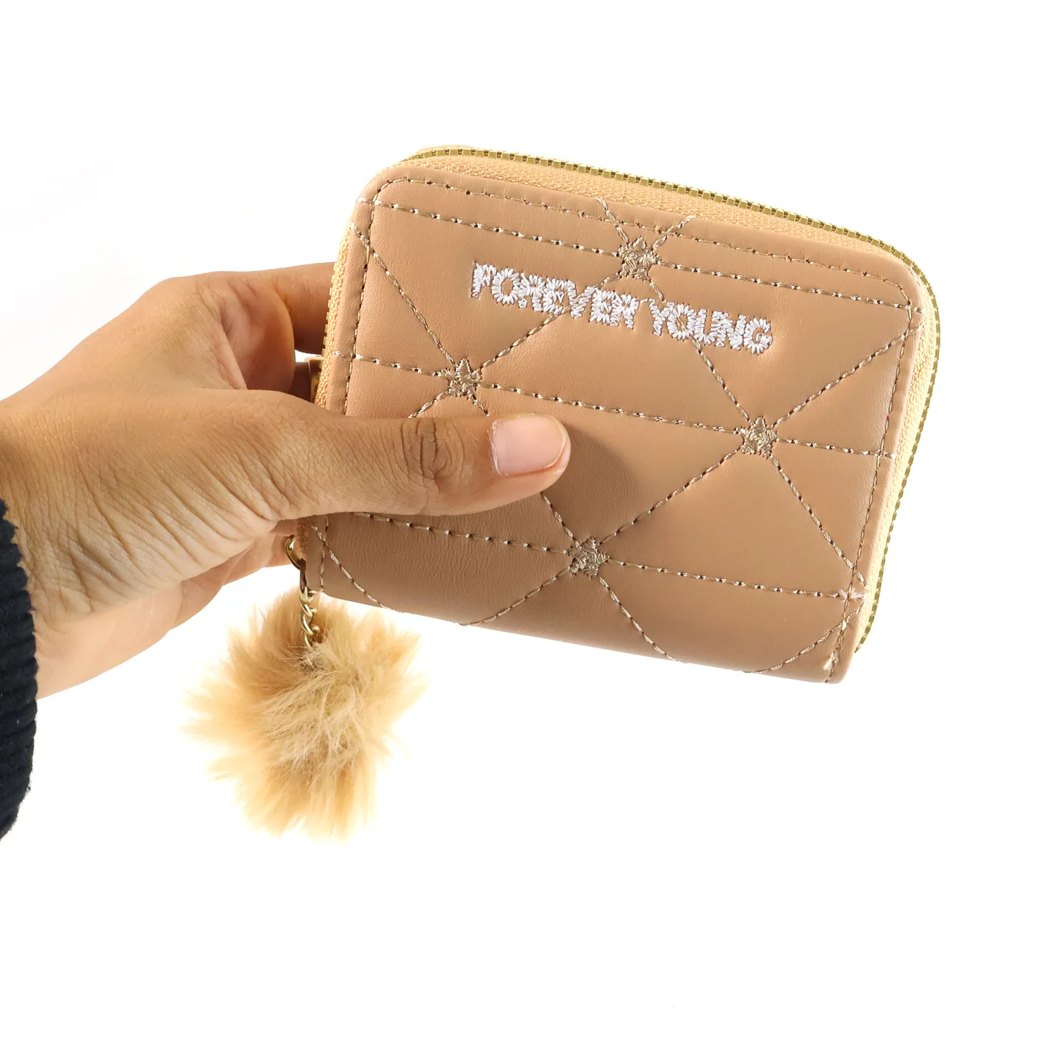 Stylish Kids Wallet with Soft Fur Zip Puller (1 Pc) - Image 6
