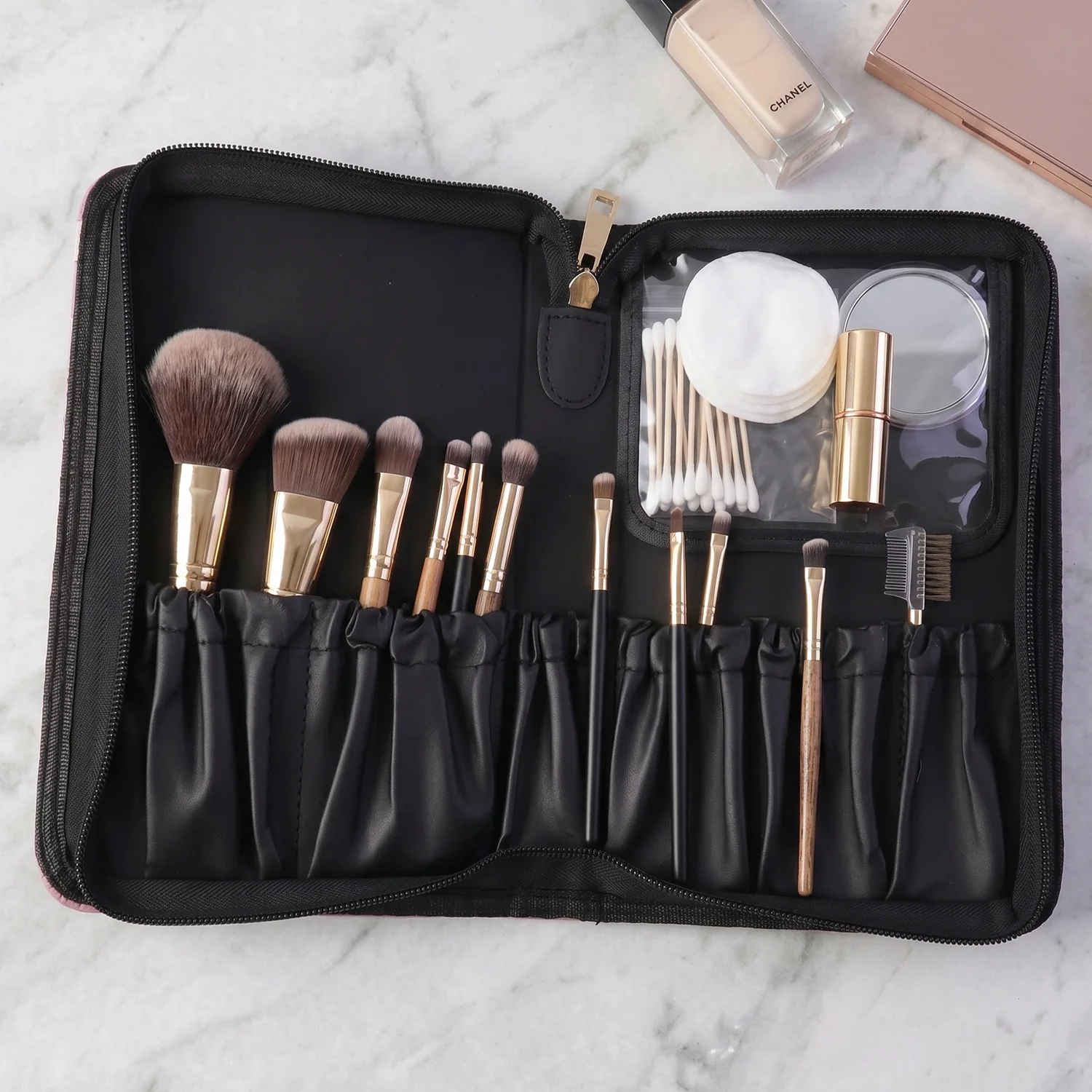 Stylish Makeup Organizer Bag 1 Pc – Premium Zippered Cosmetic Pouch - Image 3