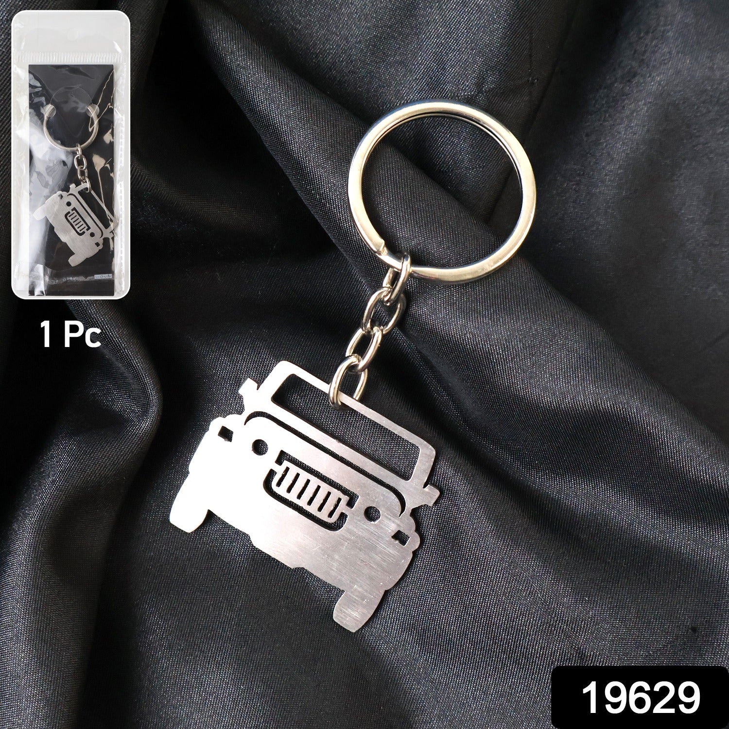 Stylish Metal Jeep Shape Keychain (1 Pc) - Image 2
