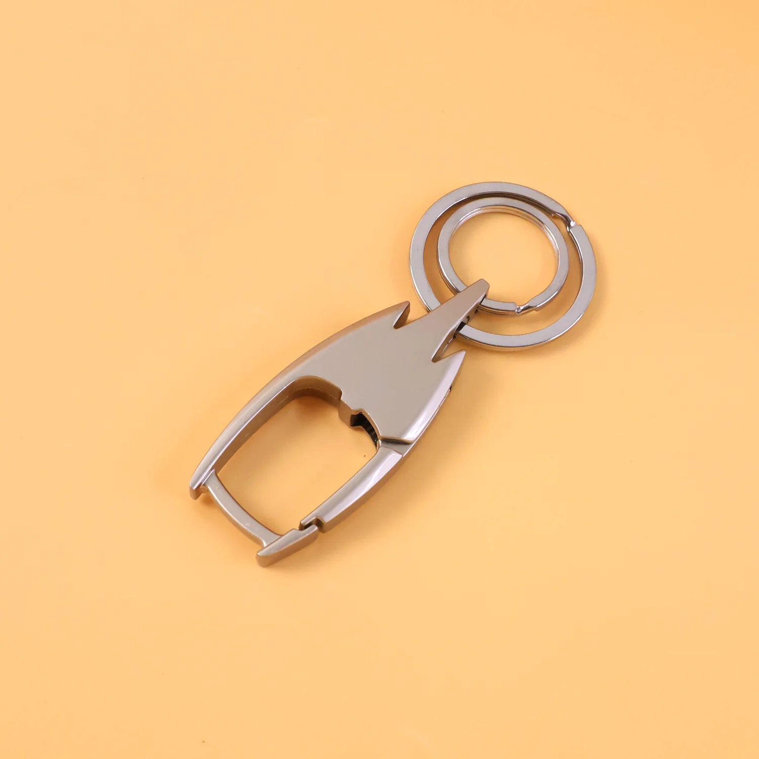 Stylish Metal Key Holder with Dual Ring Design Durable Keychain (1 Pc) - Image 5