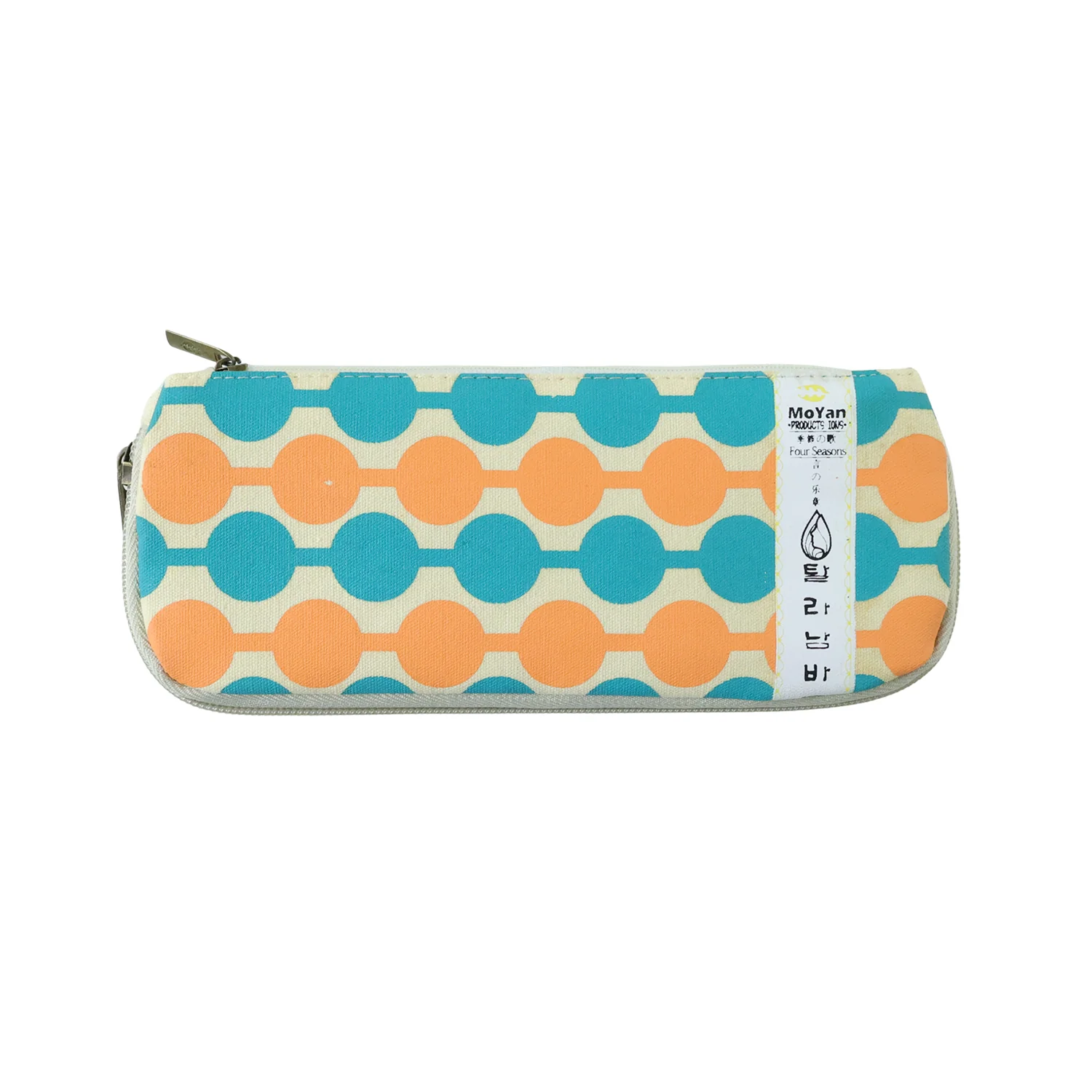 Stylish Multi-Color Geometric Printed Pencil Pouch (1 Pc) - Image 4