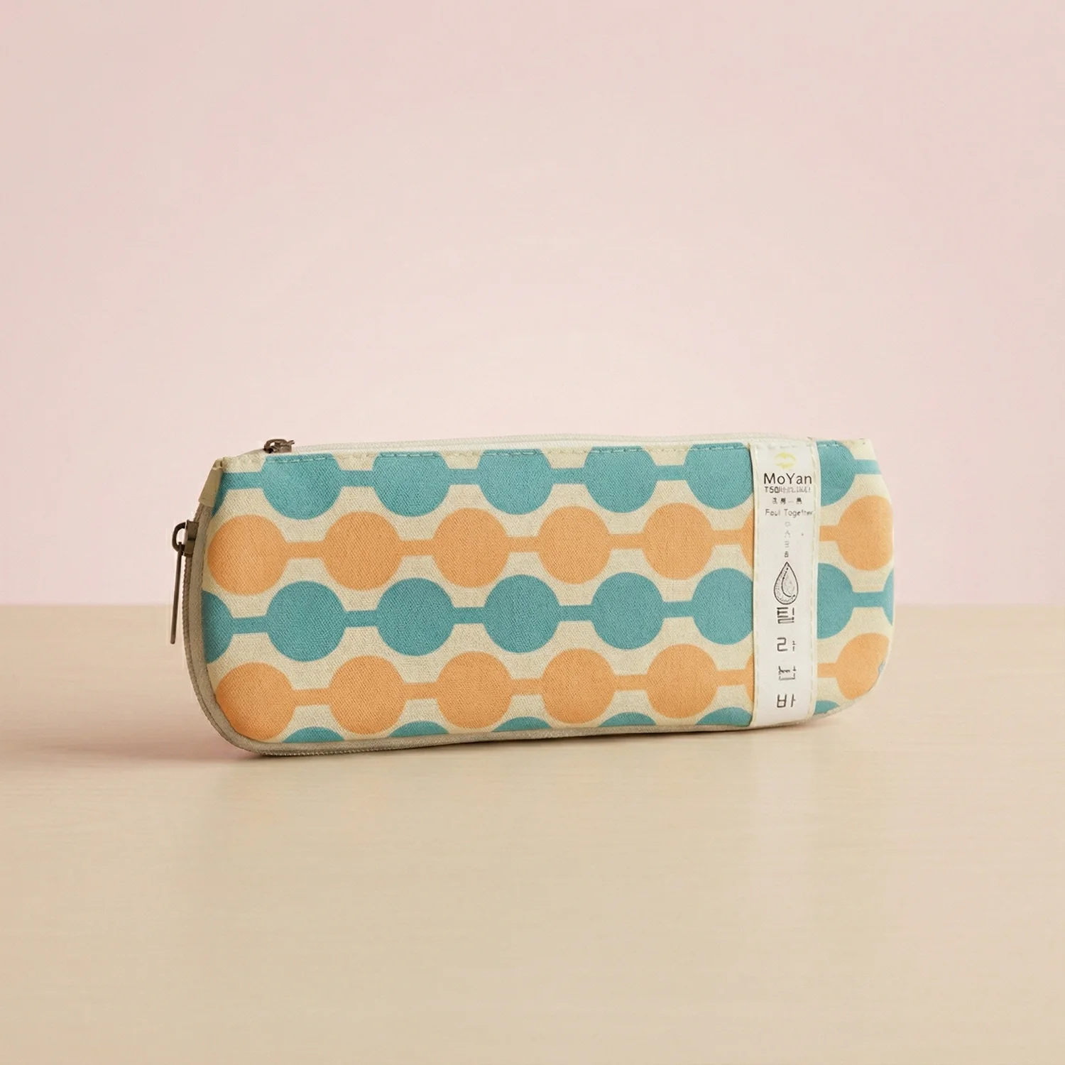 Stylish Multi-Color Geometric Printed Pencil Pouch (1 Pc) - Image 5