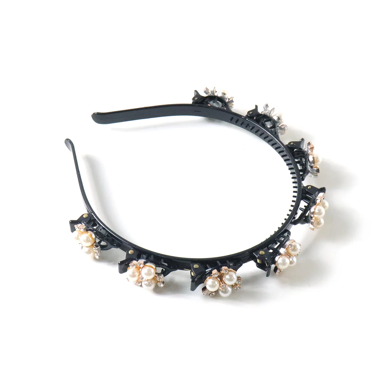 Stylish Pearl Embellished Floral Hairband for Girls & Women (1 Pc) - Image 5