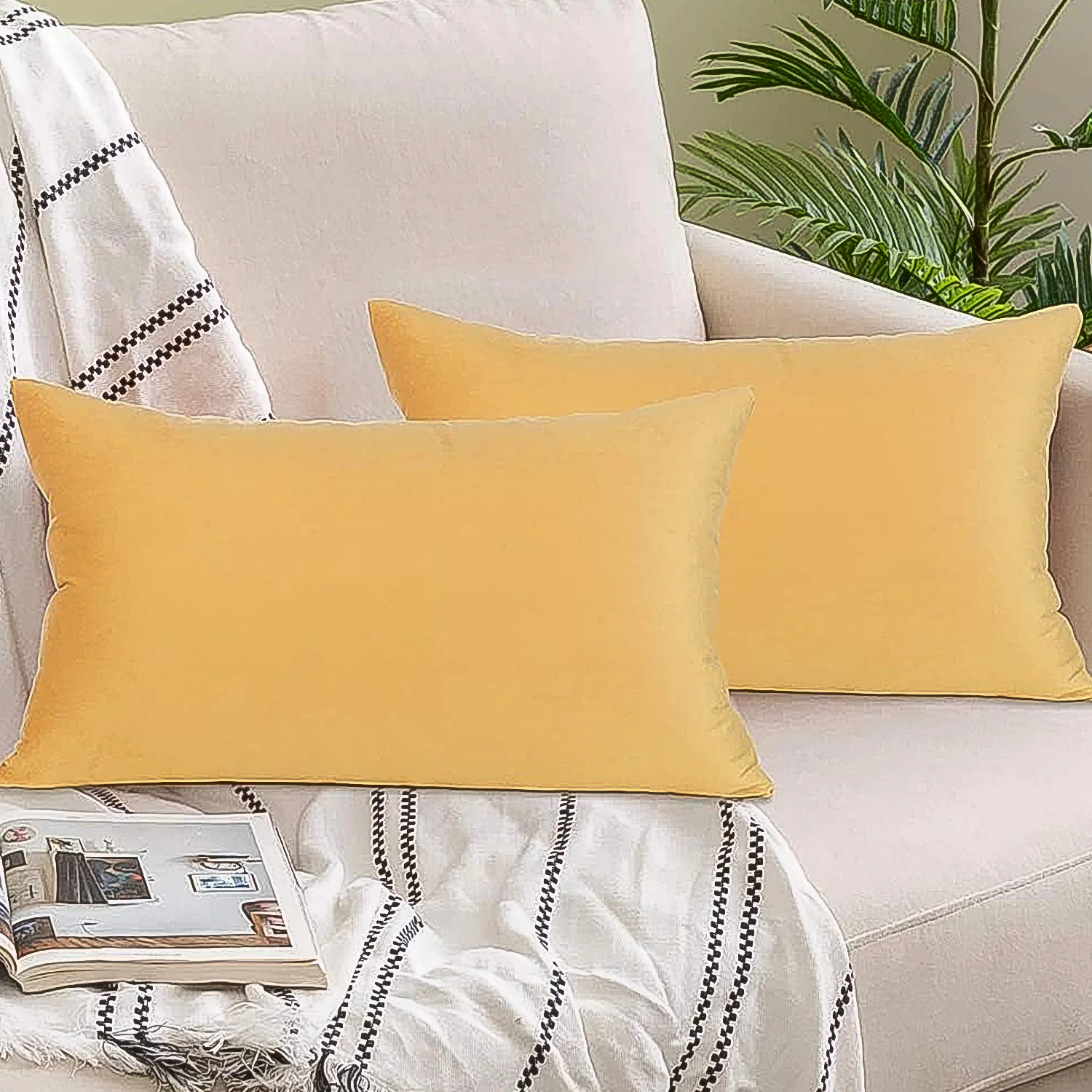 Pillow Covers, Couch Pillows Cover, Soft Pillow Covers (70 × 40 CM / 1 pc) - Image 6