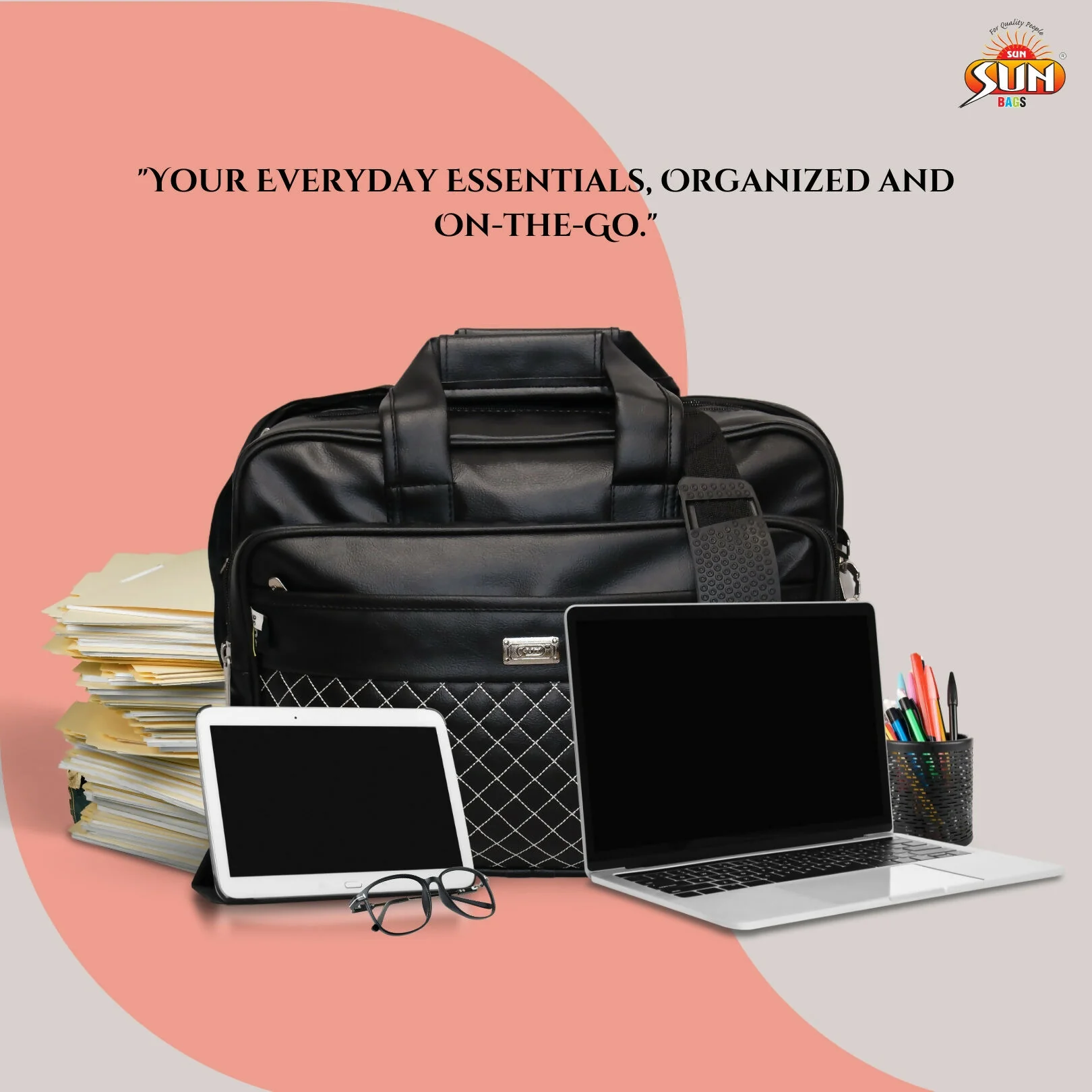 Stylish Quilted Hand & Shoulder Travel Bag with Multiple Compartments - Image 2
