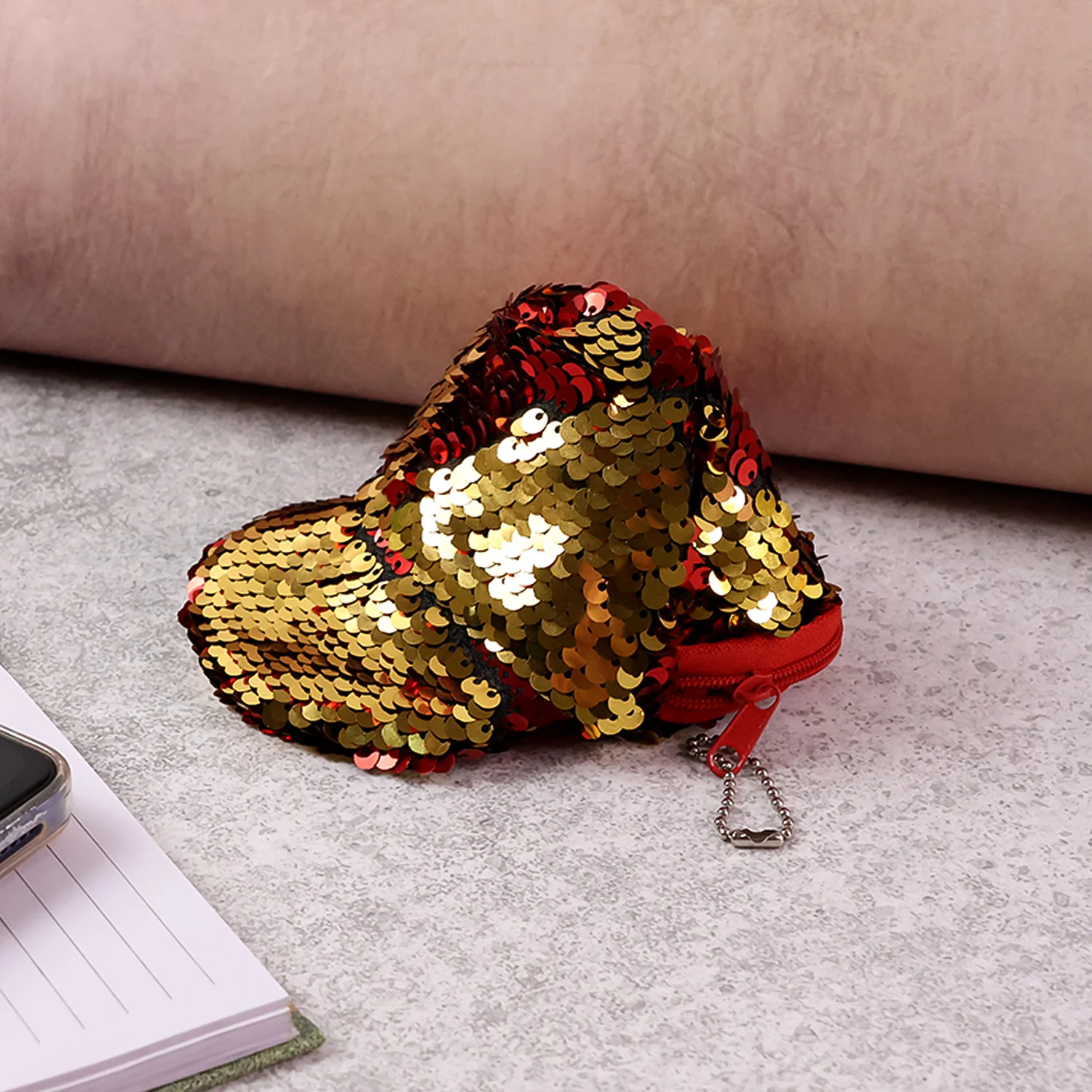 Stylish Sequin Mini Cap-Shaped Coin Purse (1 Pc) - Image 6