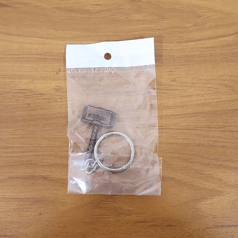 Stylish Superhero Hammer Shape Metal Keychain – Mini Hammer Design Key Ring (Mix Design) - Image 10