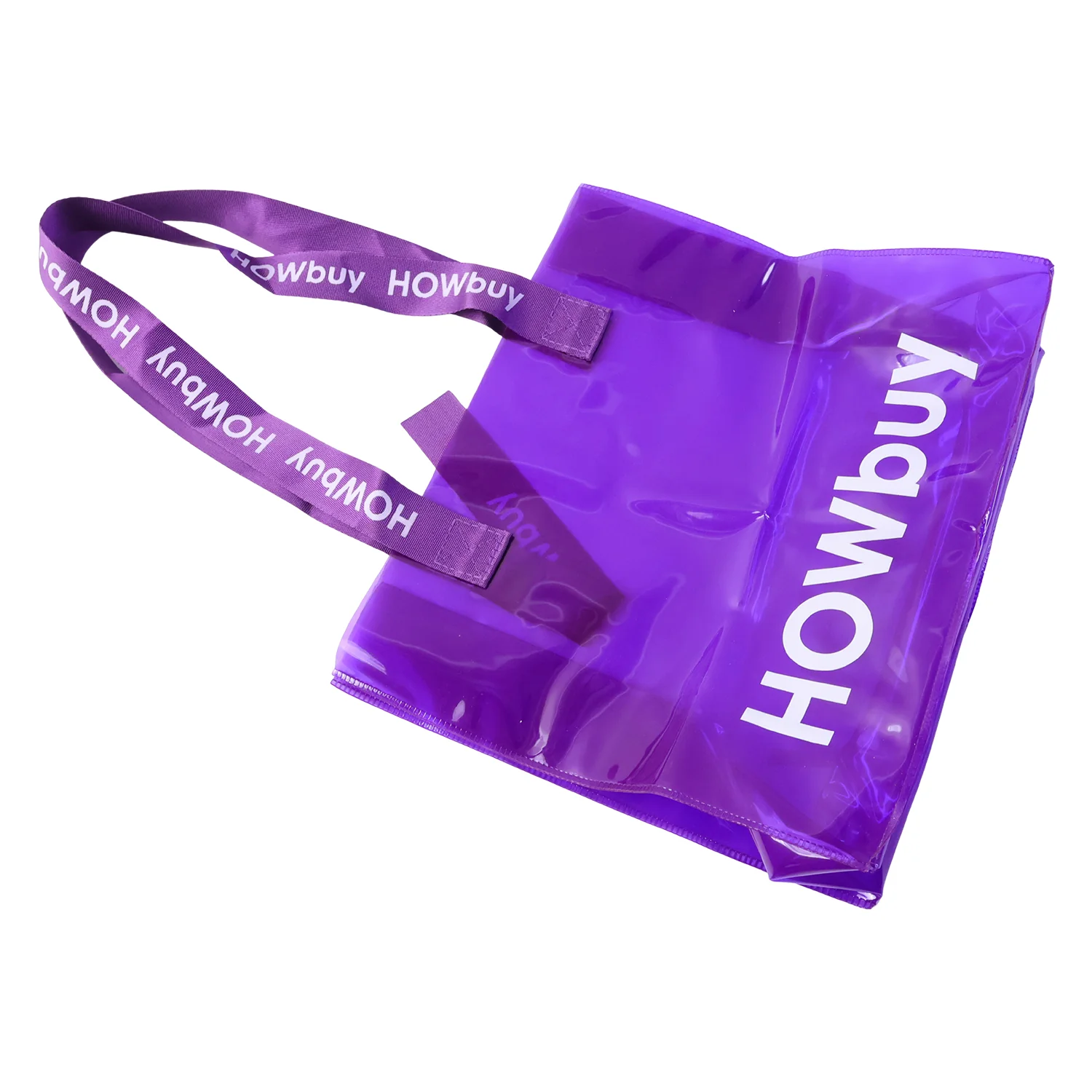 Stylish Transparent Carry Bag with Handle Strap (30x27 Cm) - Image 5