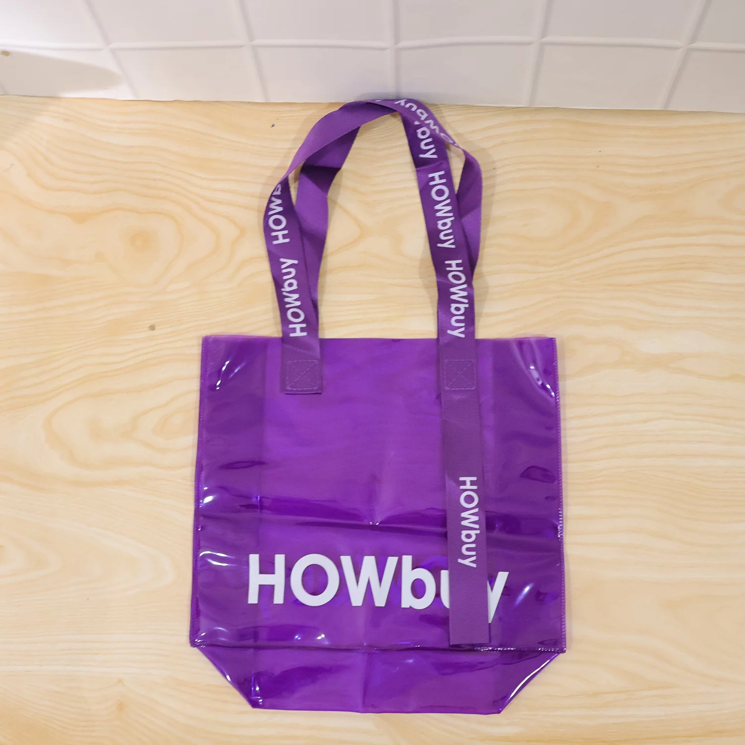 Stylish Transparent Carry Bag with Handle Strap (30x27 Cm) - Image 8