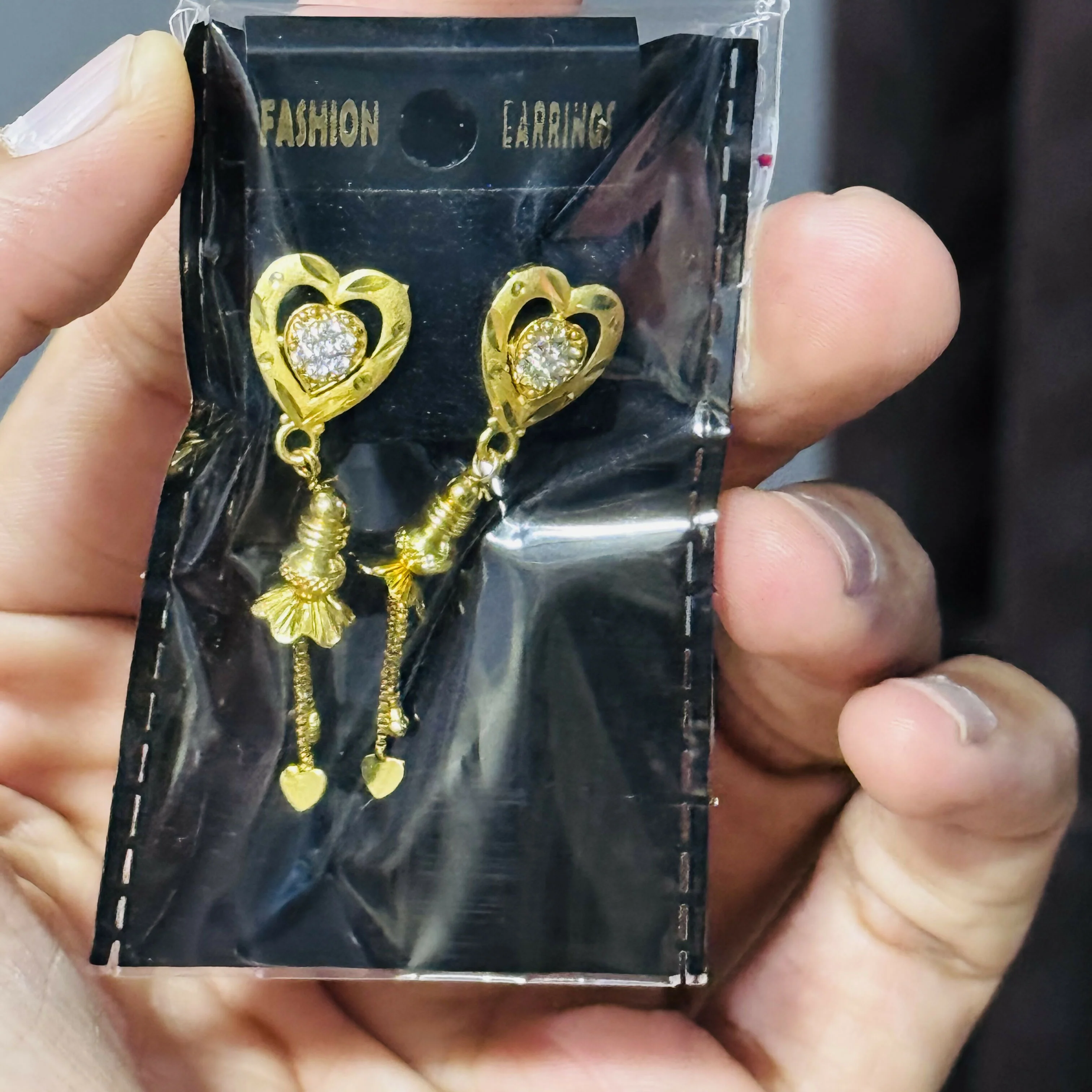 Subtle Shine Daily Wear Gold Earrings - Image 5
