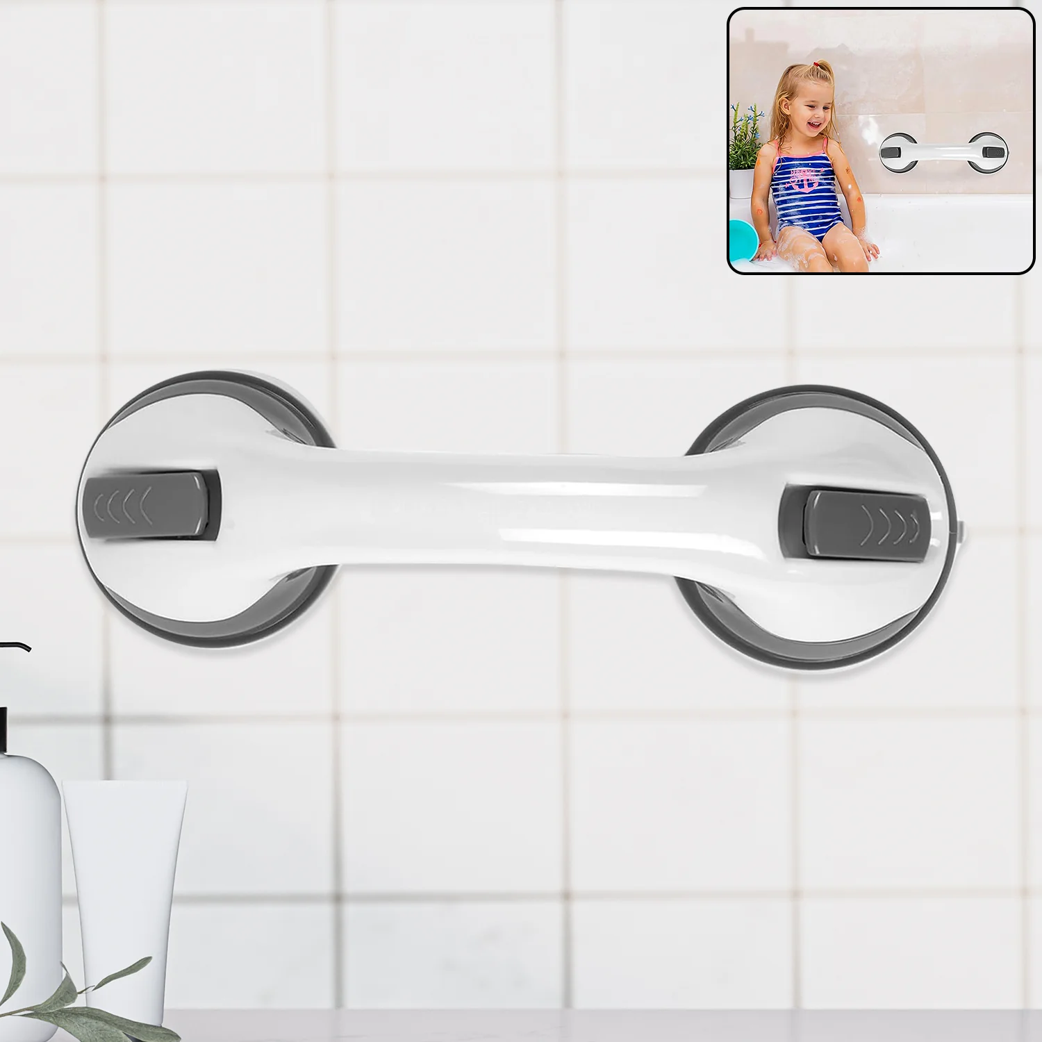 Suction Grab Bar Handle for Bathroom Safety (1 Pc) - Image 3