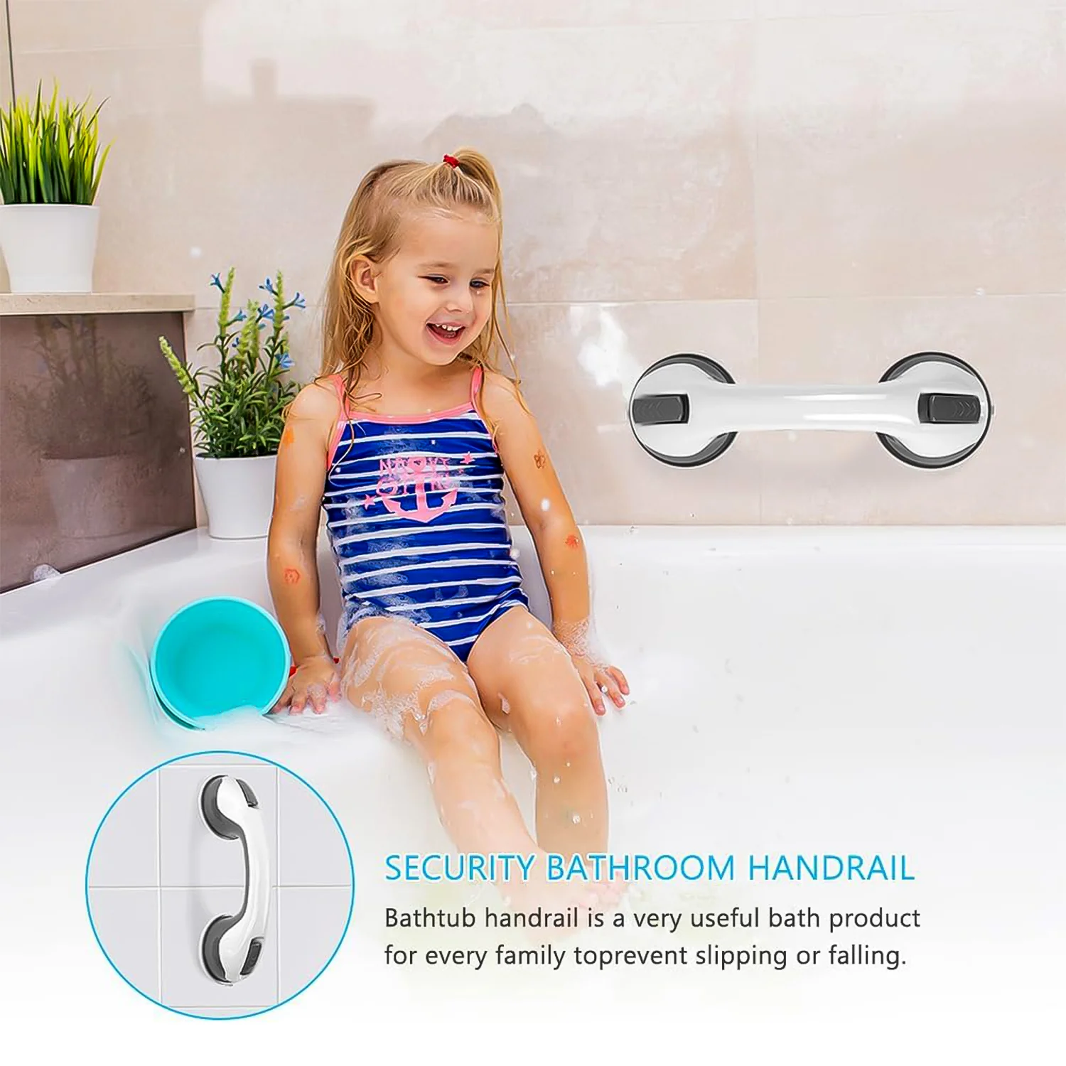 Suction Grab Bar Handle for Bathroom Safety (1 Pc) - Image 7