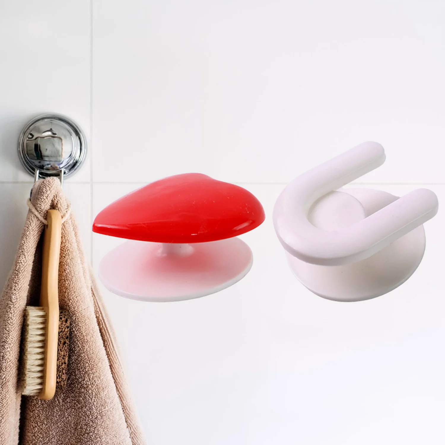 Adhesive Wall Hook Set  For KItchen, Bathroom & Home (3pc) - Image 5