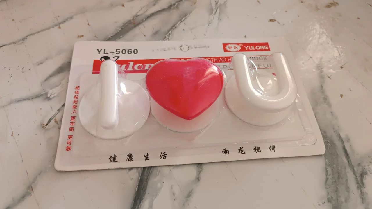Adhesive Wall Hook Set  For KItchen, Bathroom & Home (3pc) - Image 8