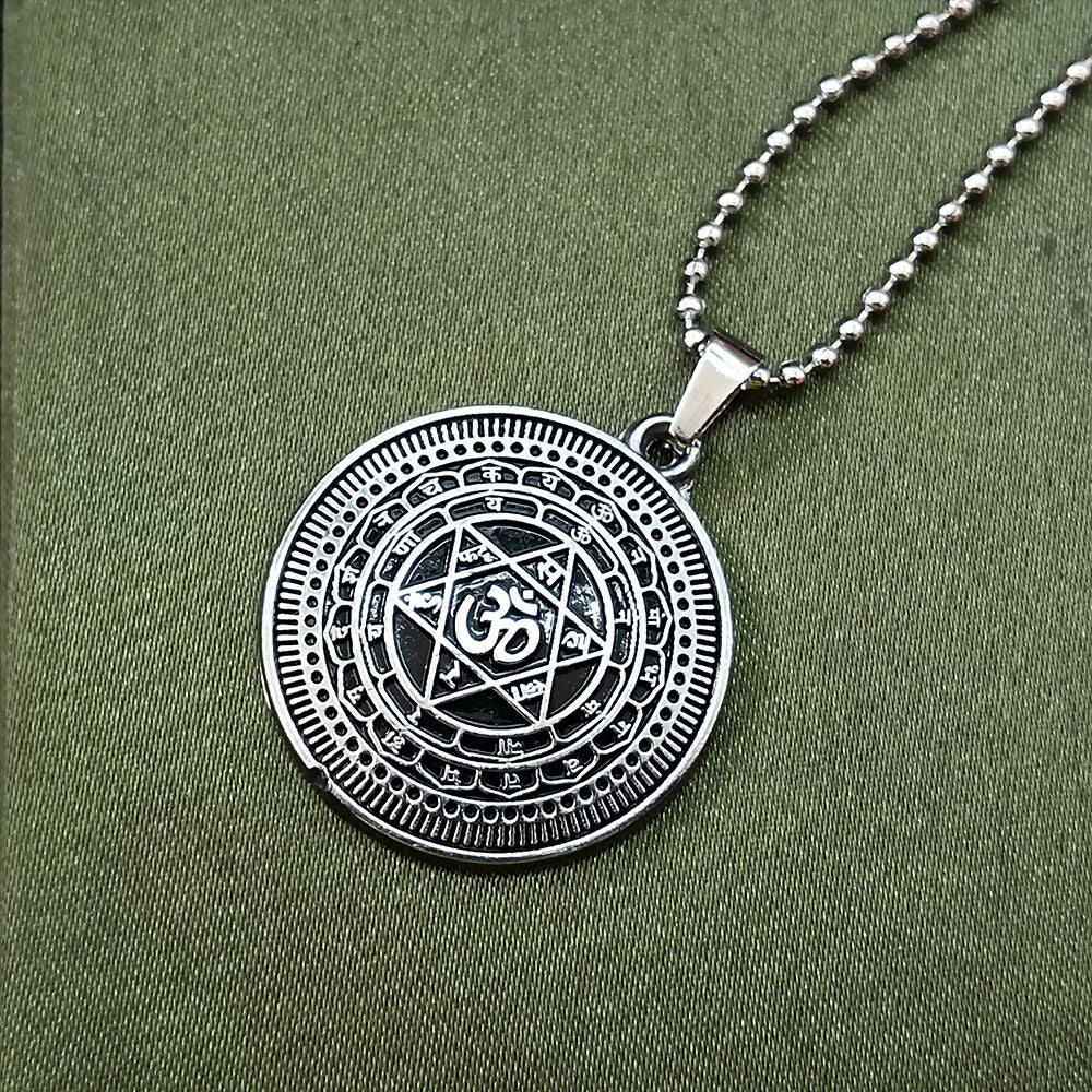 Sudarshan chakra Yantram Chain Pendant - Image 2