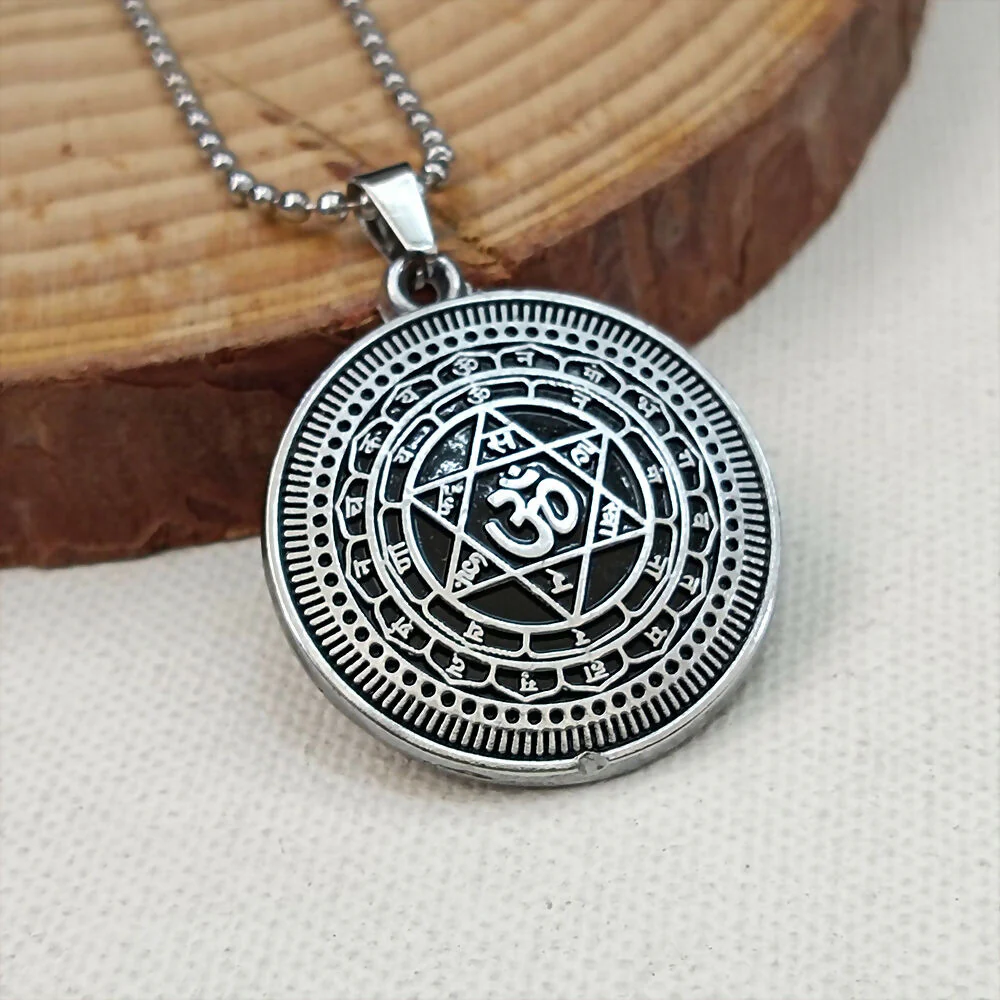 Sudarshan chakra Yantram Chain Pendant - Image 3