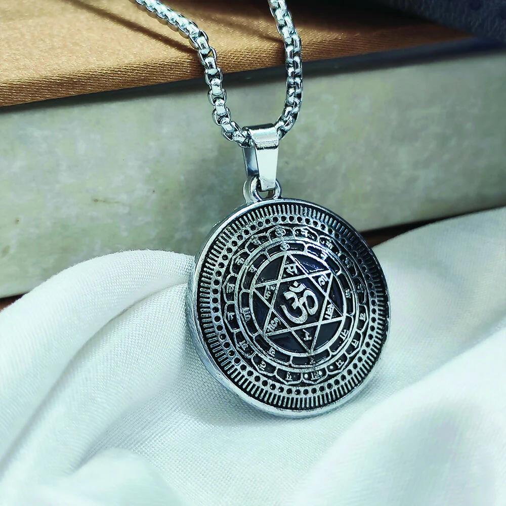 Sudarshan chakra Yantram Chain Pendant - Image 2