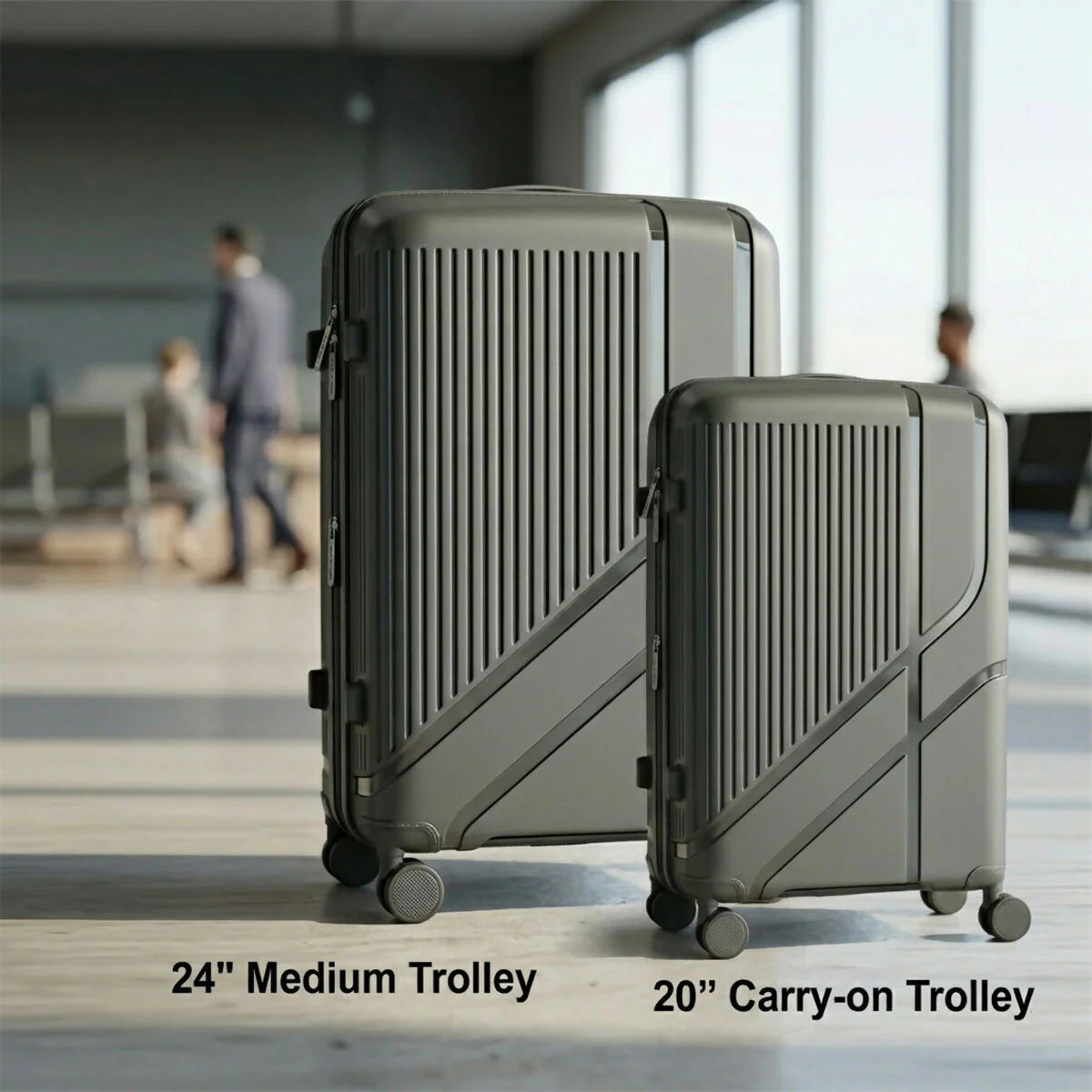 SUN POLO Blue Hard Shell Luggage Set with Spinner Wheels & Lock - Image 12