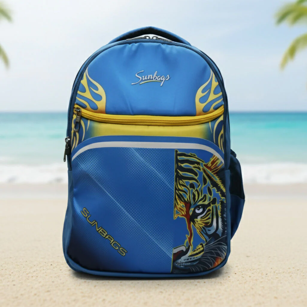 Sunbags College Backpack – Multicolor Tiger Print - Image 2