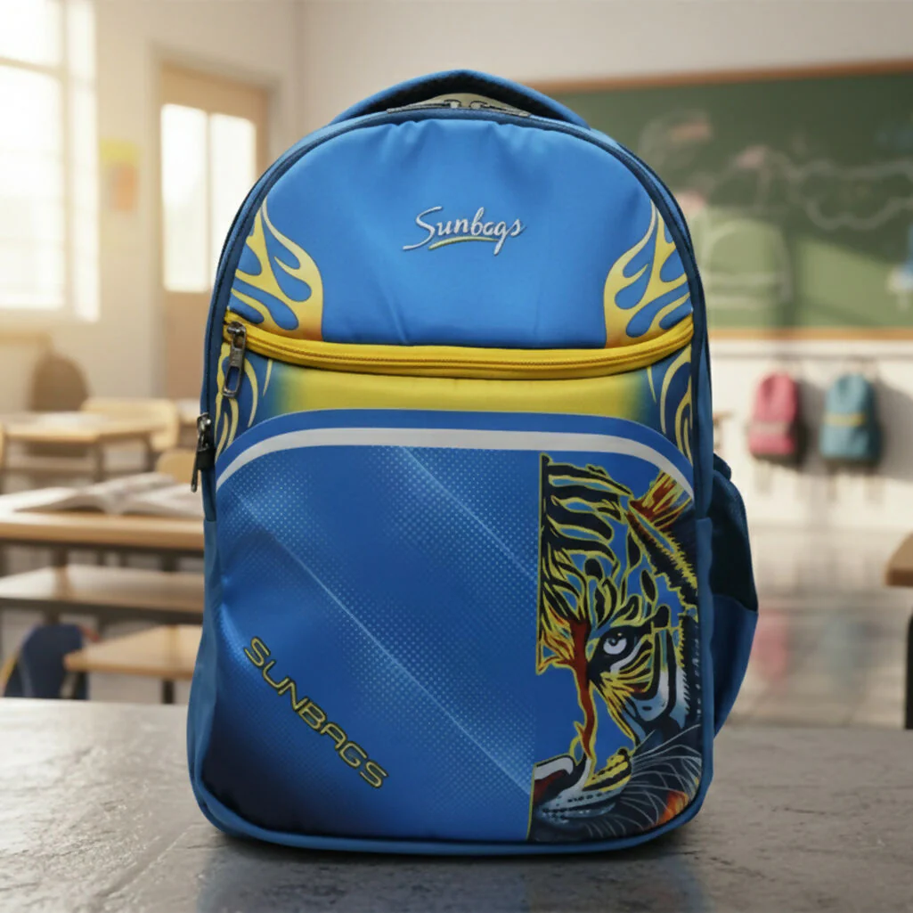 Sunbags College Backpack – Multicolor Tiger Print - Image 3