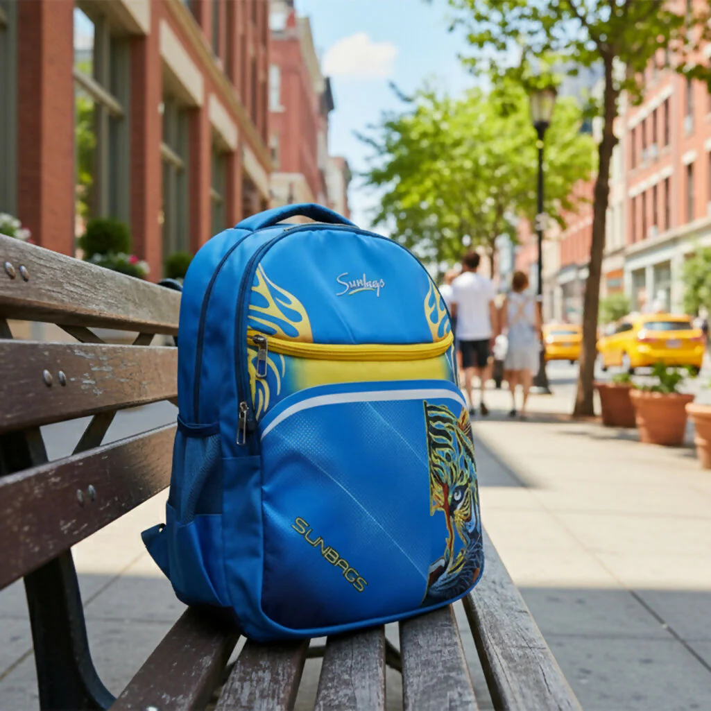 Sunbags College Backpack – Multicolor Tiger Print - Image 4