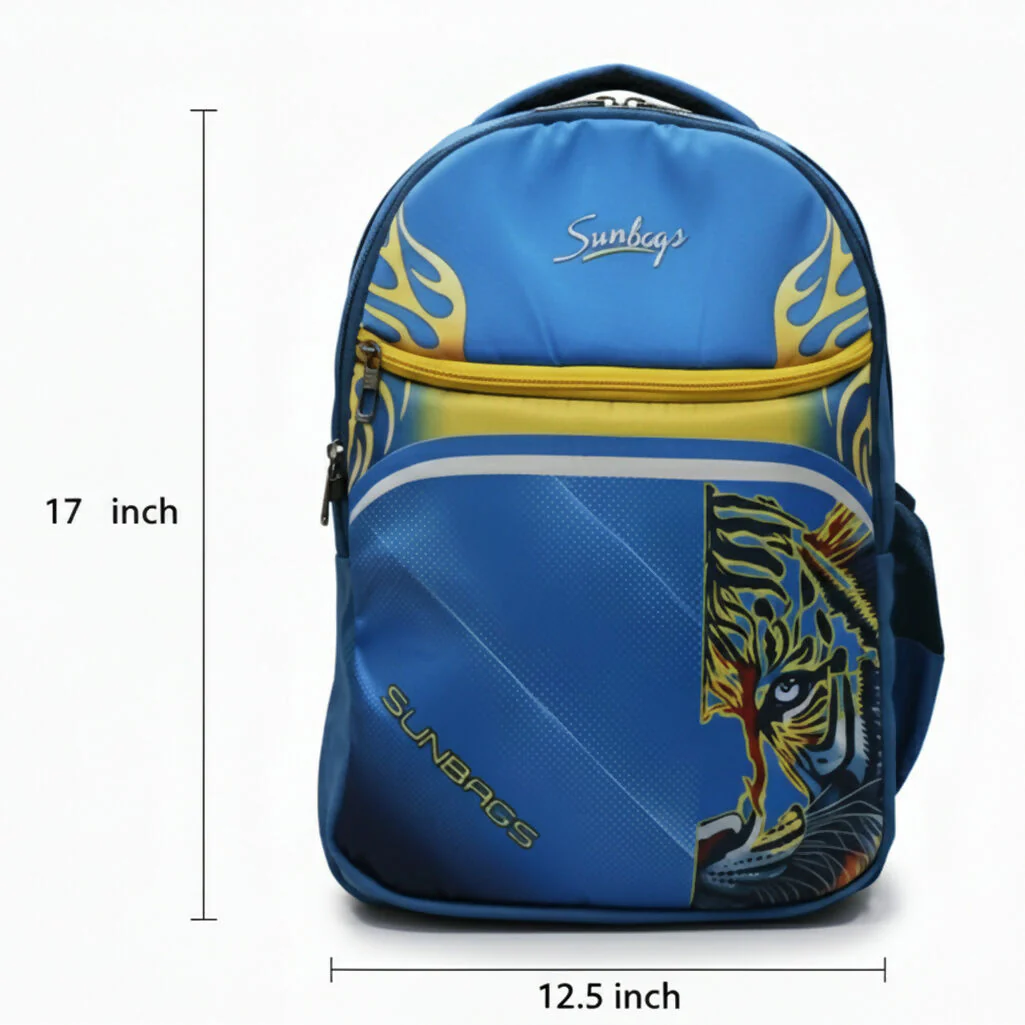 Sunbags College Backpack – Multicolor Tiger Print - Image 6