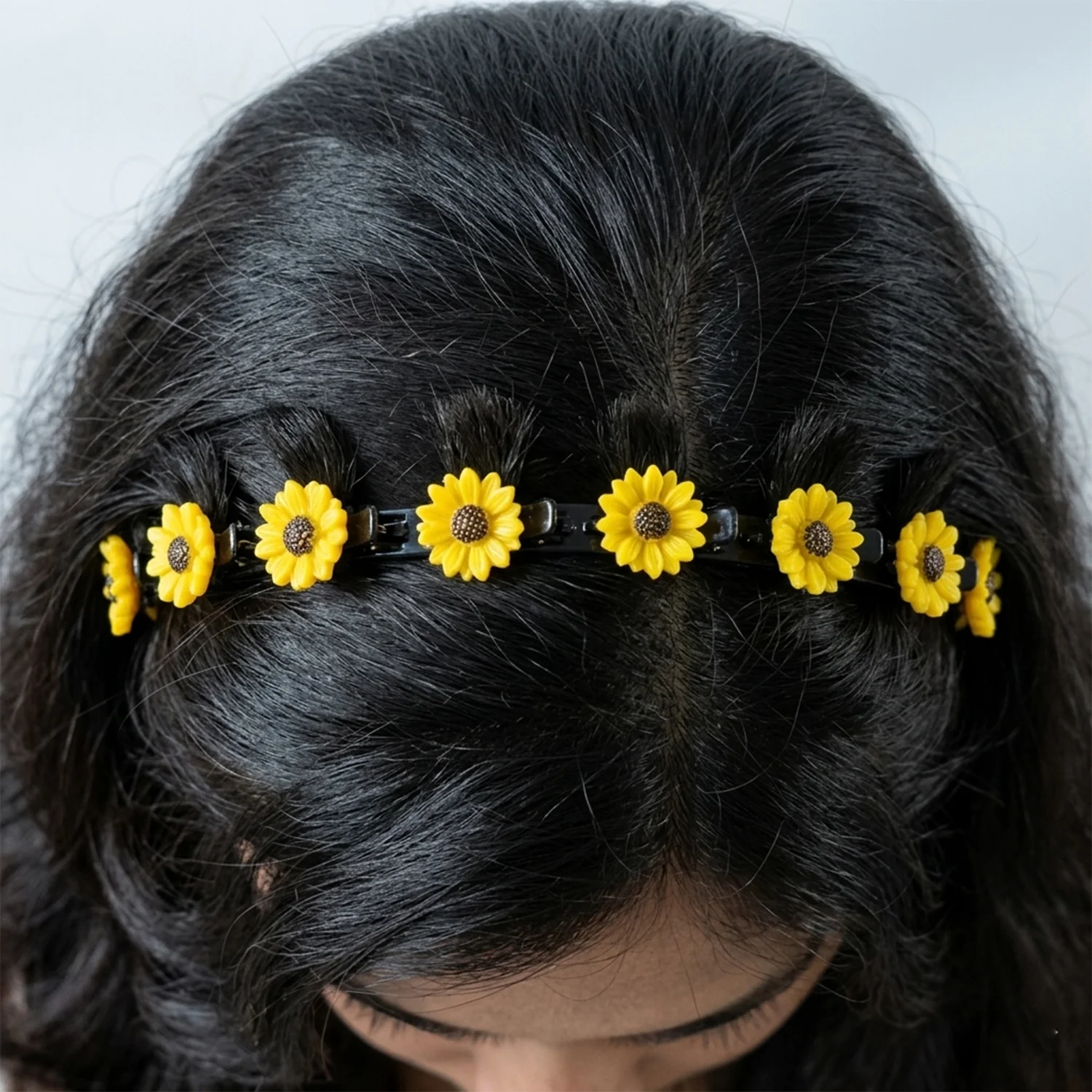 Sunflower Design Floral Clip Hair Band 1 Pc - Image 8