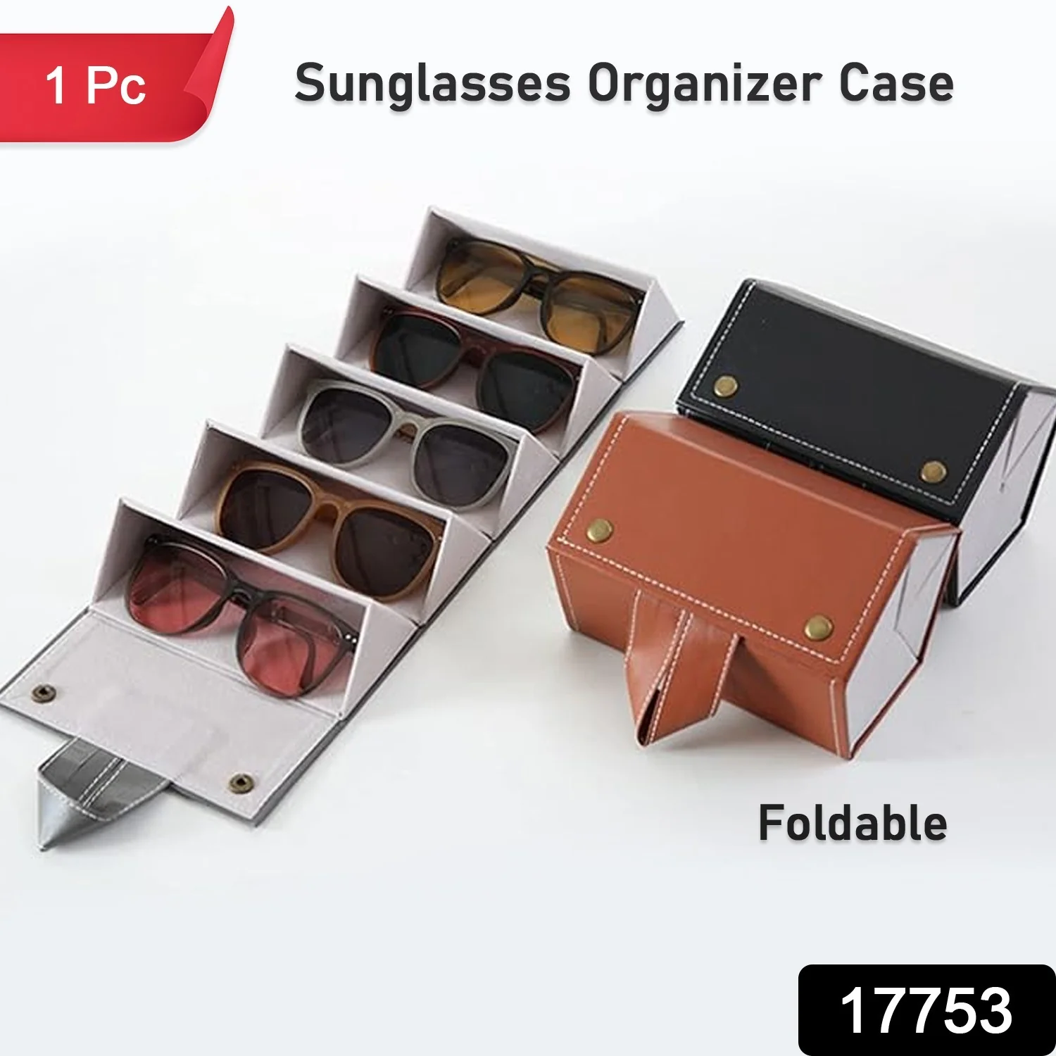 5 Slots Sunglasses Organizer Box, Glass Holder Box, spectacle case of sunglasses - Image 2