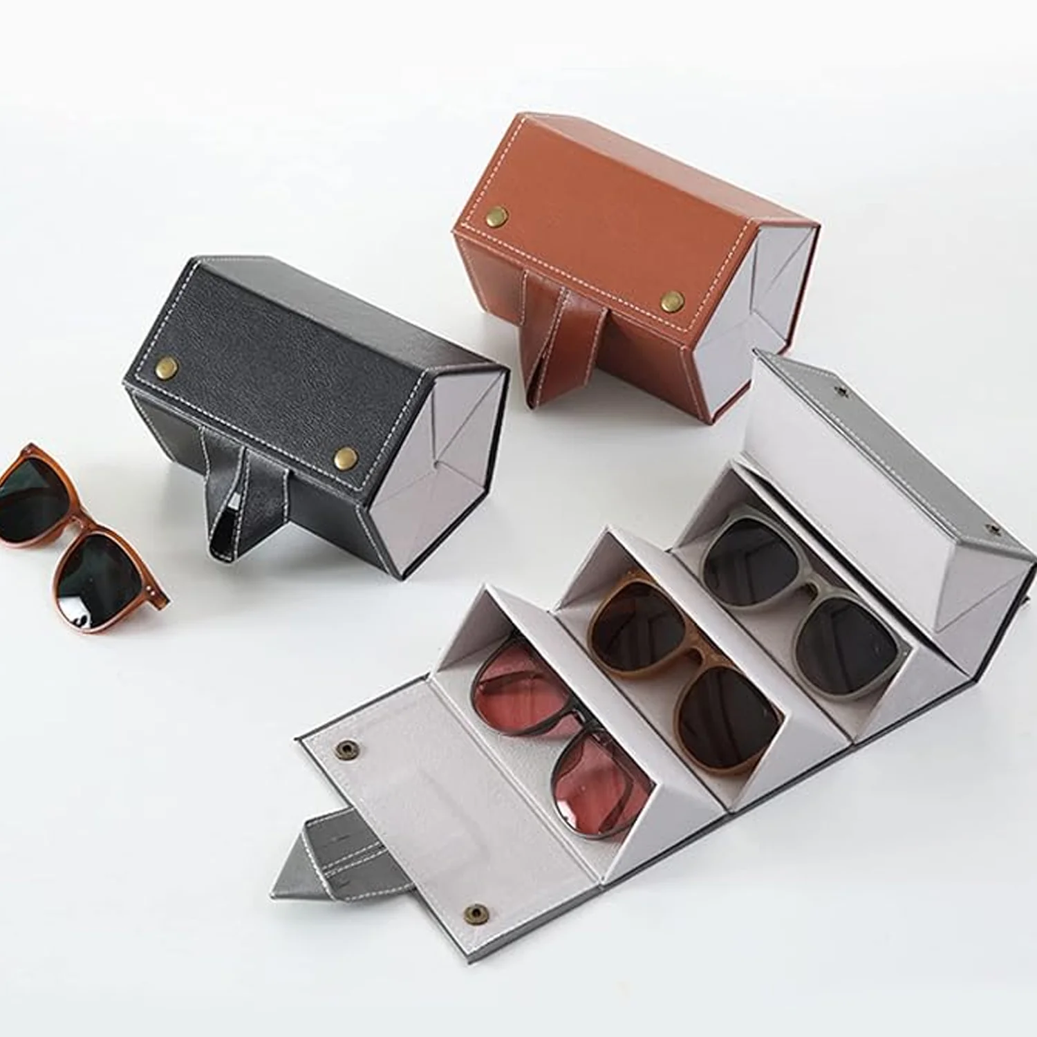 5 Slots Sunglasses Organizer Box, Glass Holder Box, spectacle case of sunglasses - Image 4