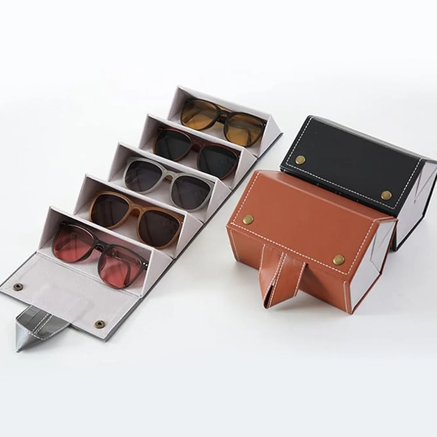 5 Slots Sunglasses Organizer Box, Glass Holder Box, spectacle case of sunglasses - Image 6